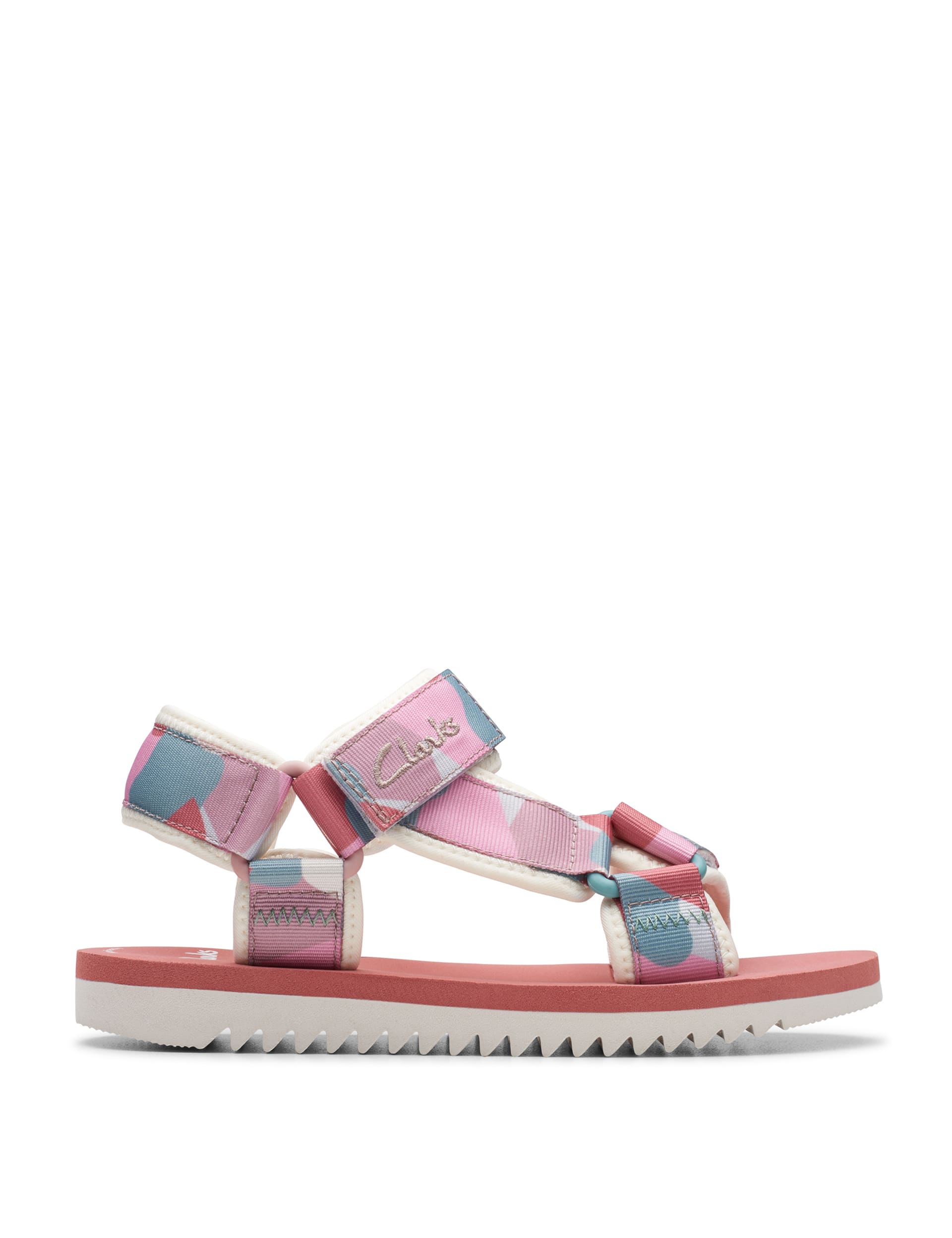 Kids' Patterned Riptape Sandals (7 Small - 5.5 Large) | CLARKS | M&S