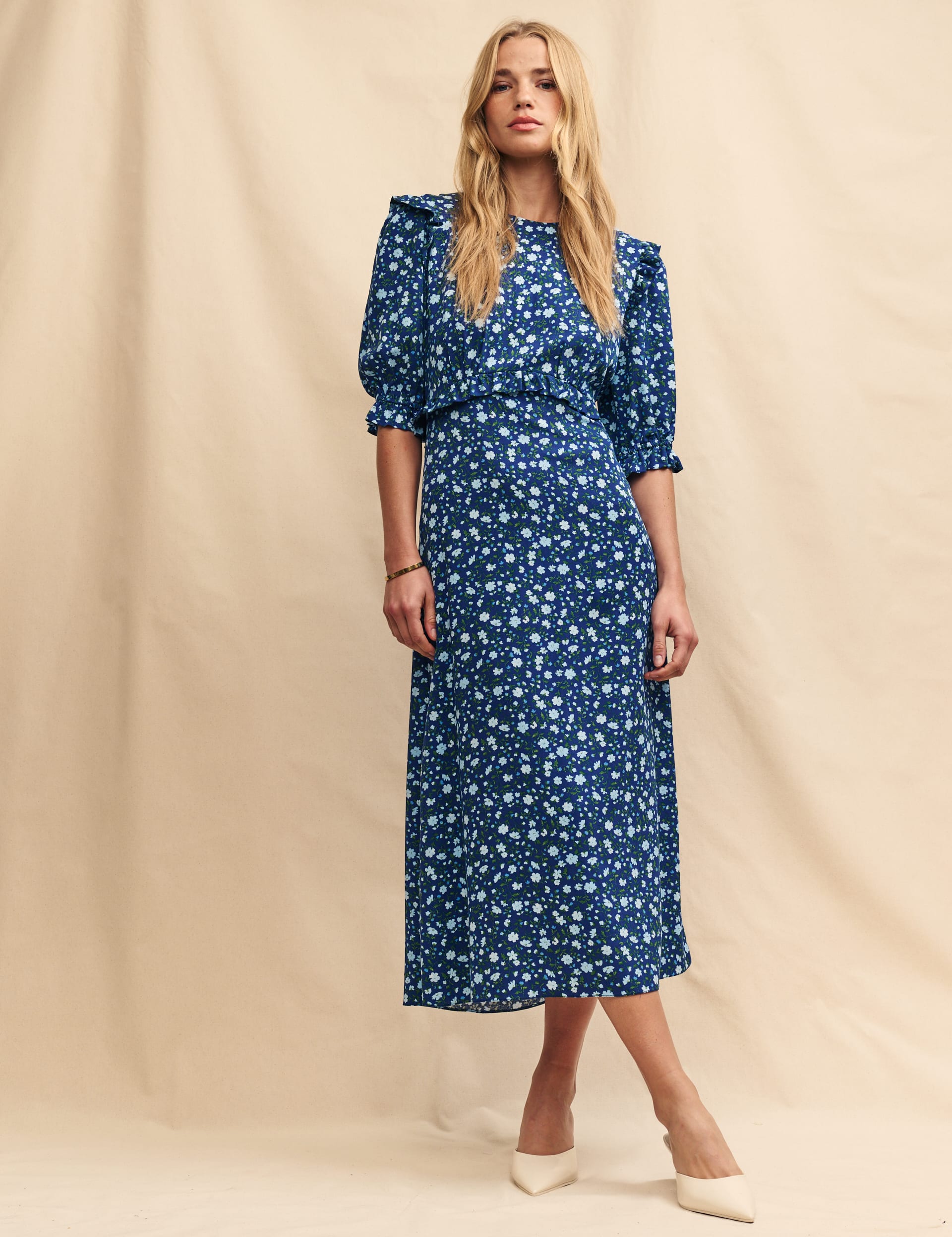 Floral Midi Waisted Dress | Nobody's Child | M&S