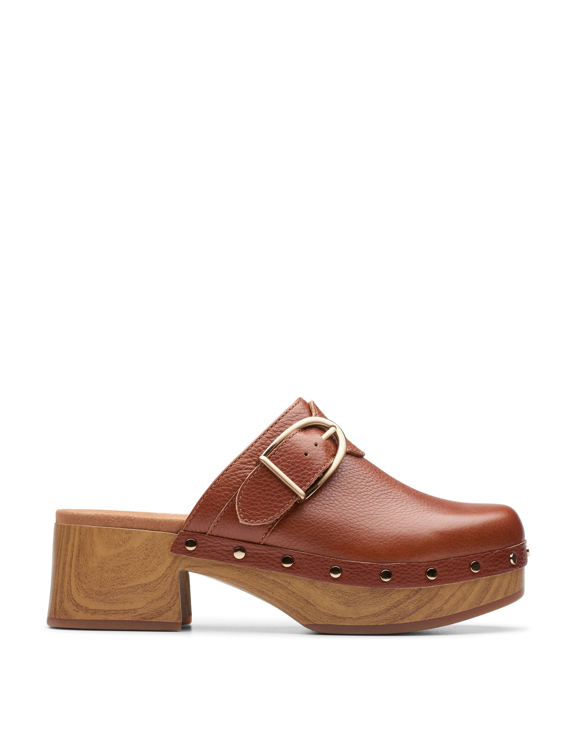 Leather Platform Clogs | Clarks | M&S