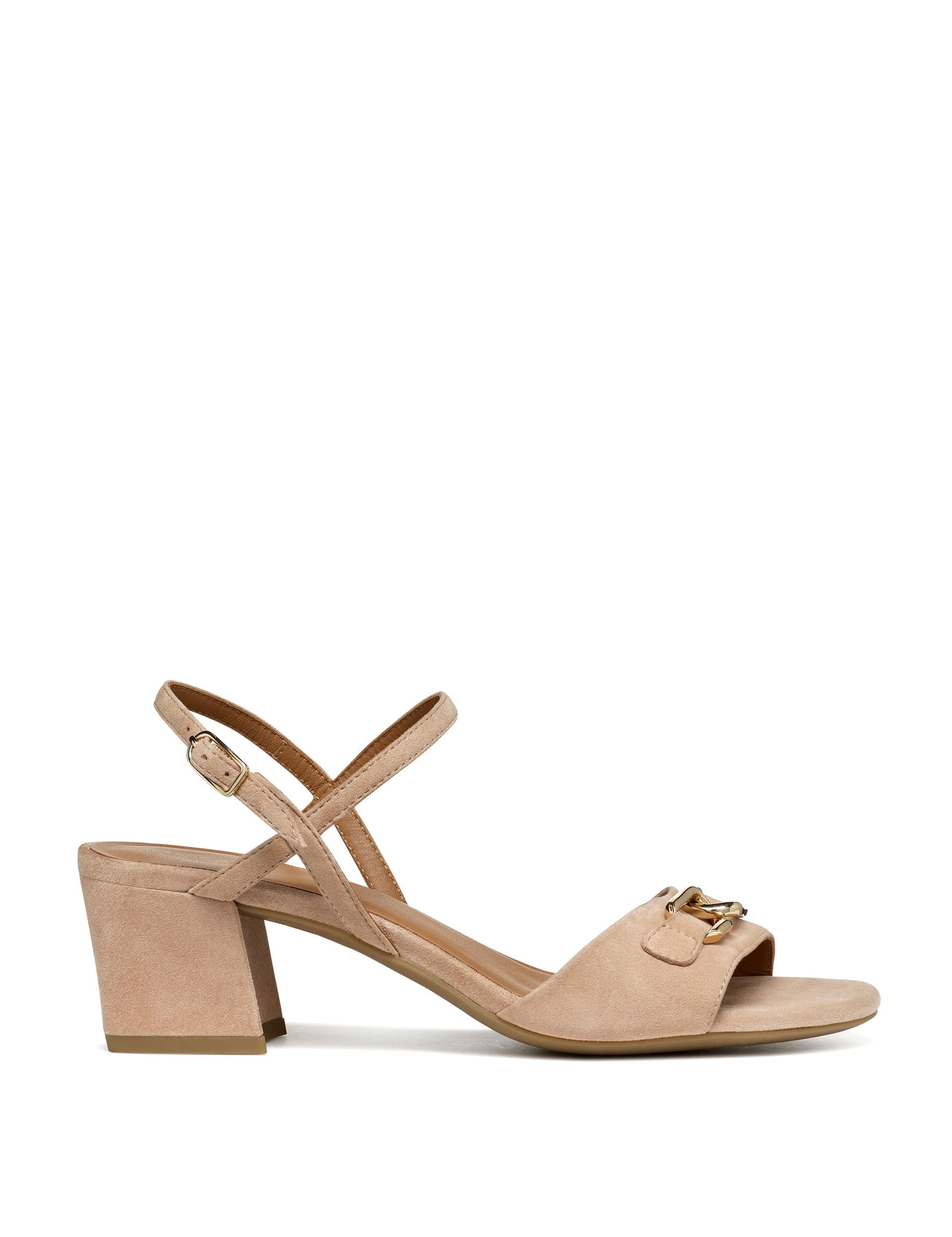 Suede Strappy Block Heel Sandals