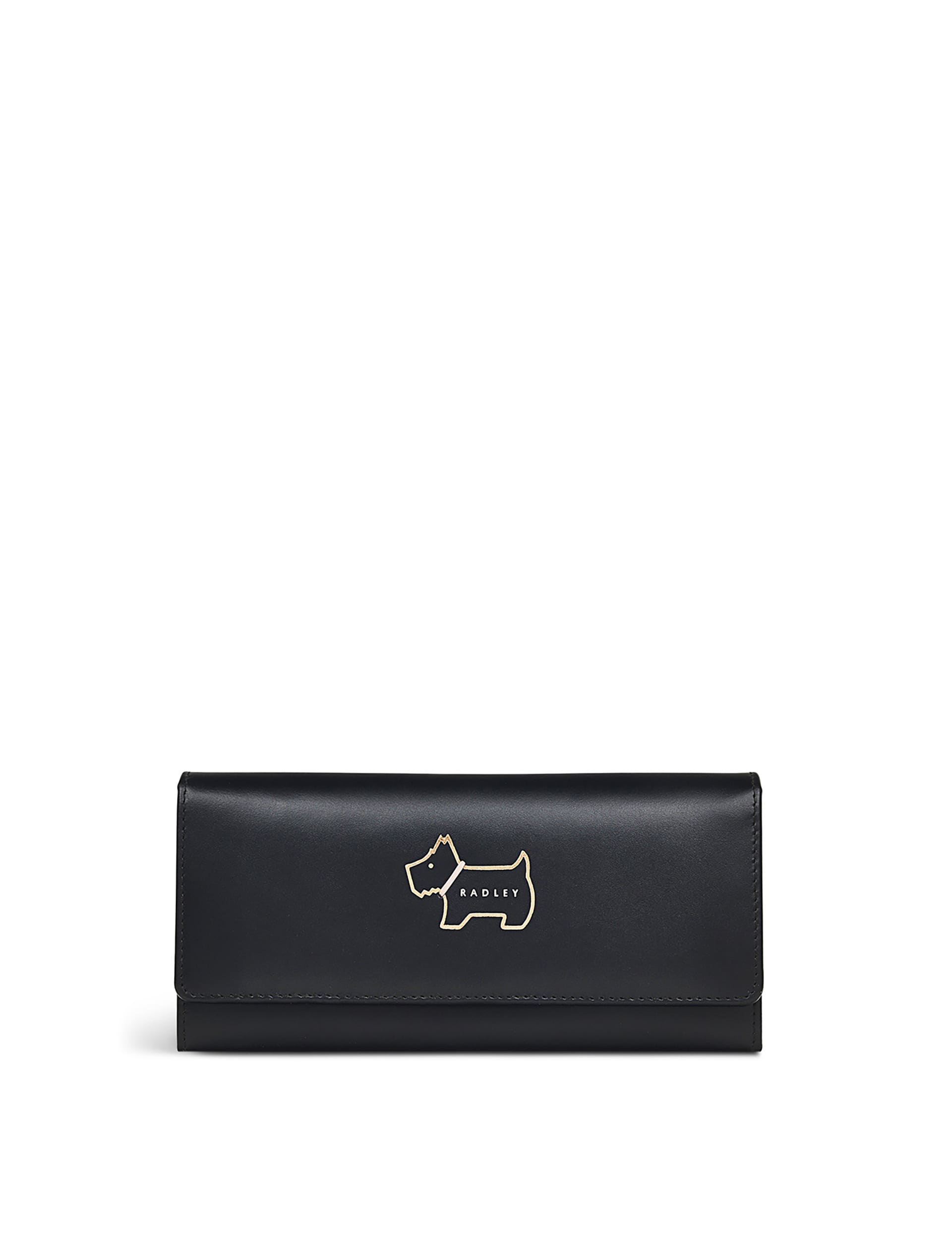 Heritage Dog Outline Leather Foldover Purse