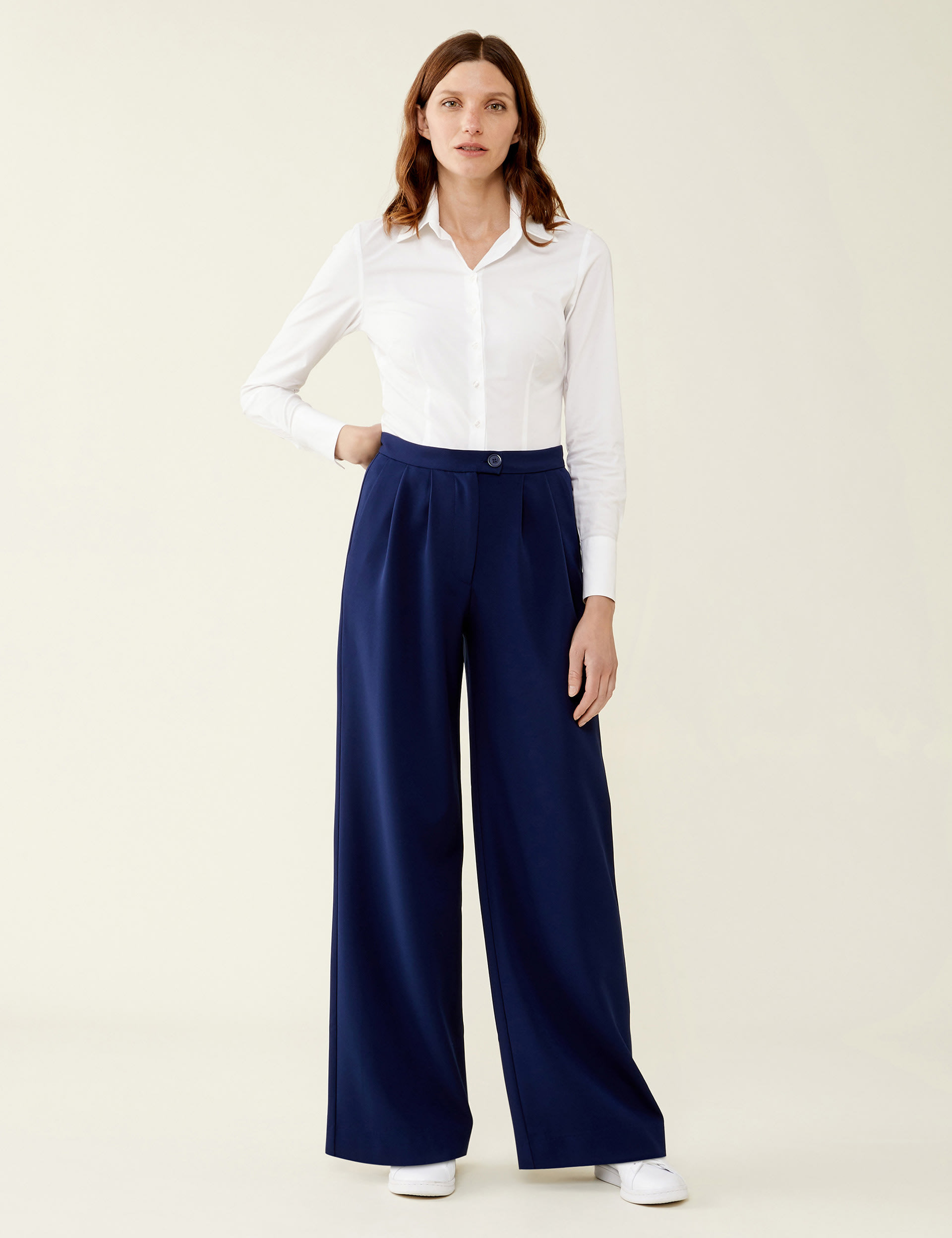 High Waisted Wide Leg Trousers | Finery London | M&S