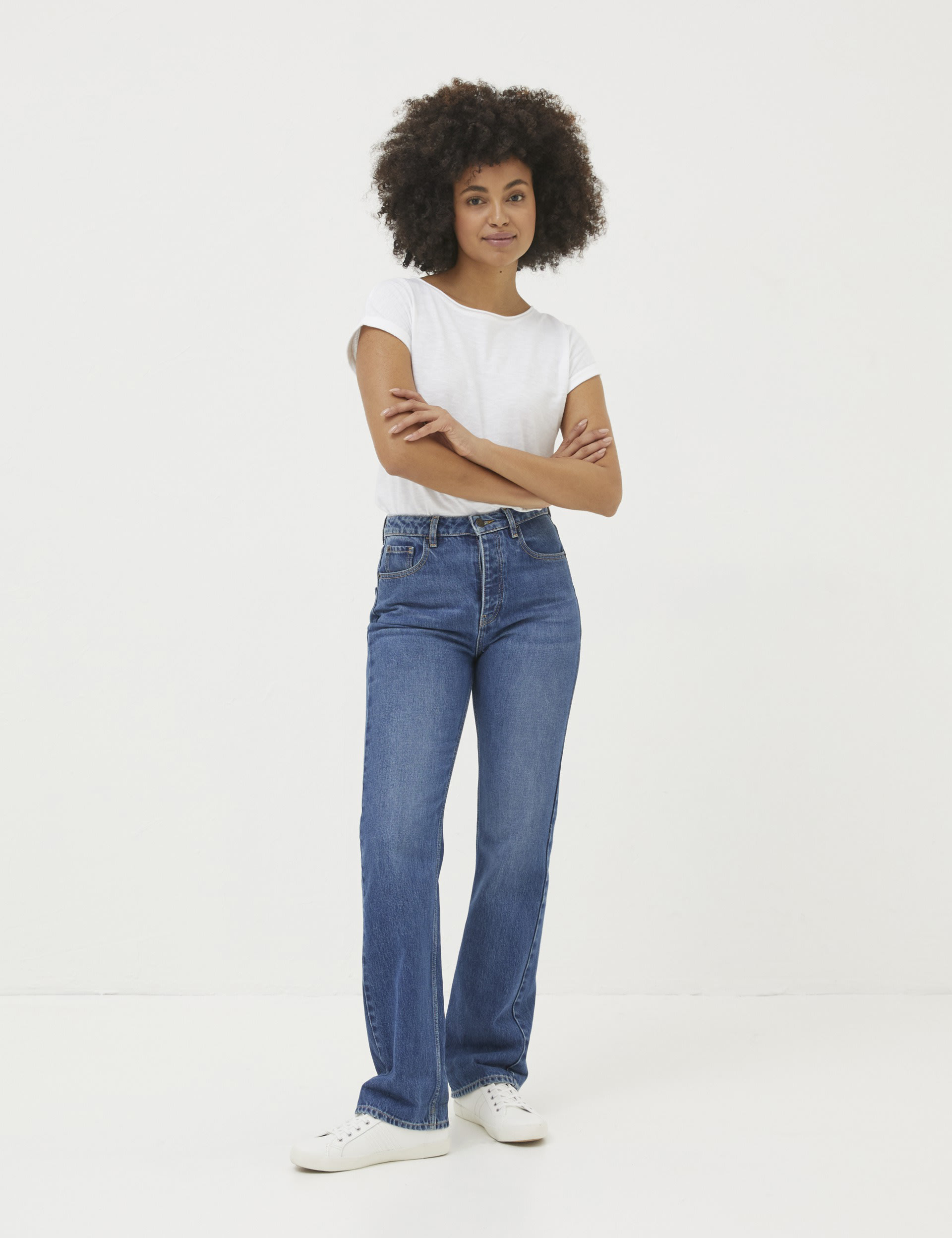 Mid Rise Straight Leg Jeans | FatFace | M&S