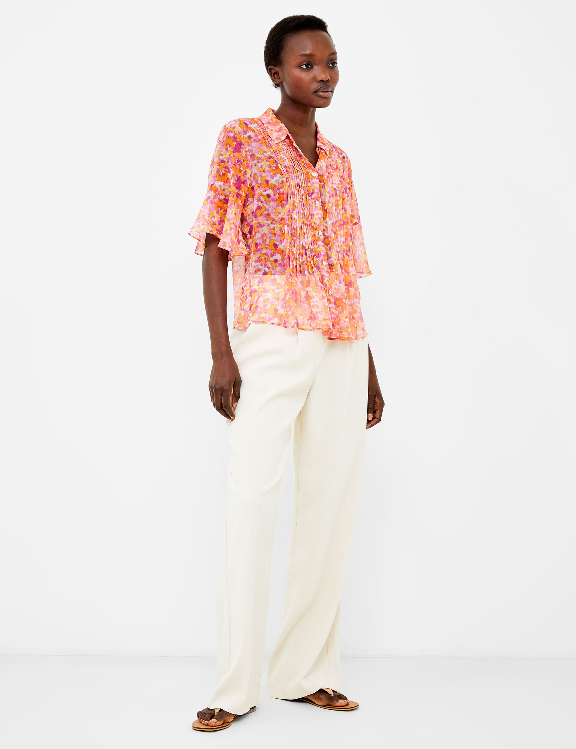 Floral Collared Short Sleeve Shirt | French Connection | M&S