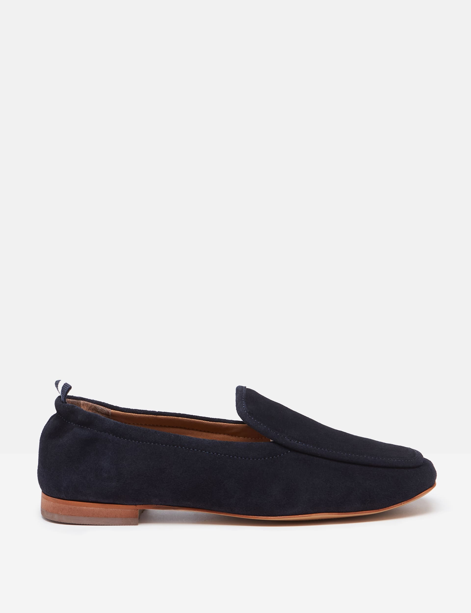 Suede Slip On Block Heel Loafers | Joules | M&S