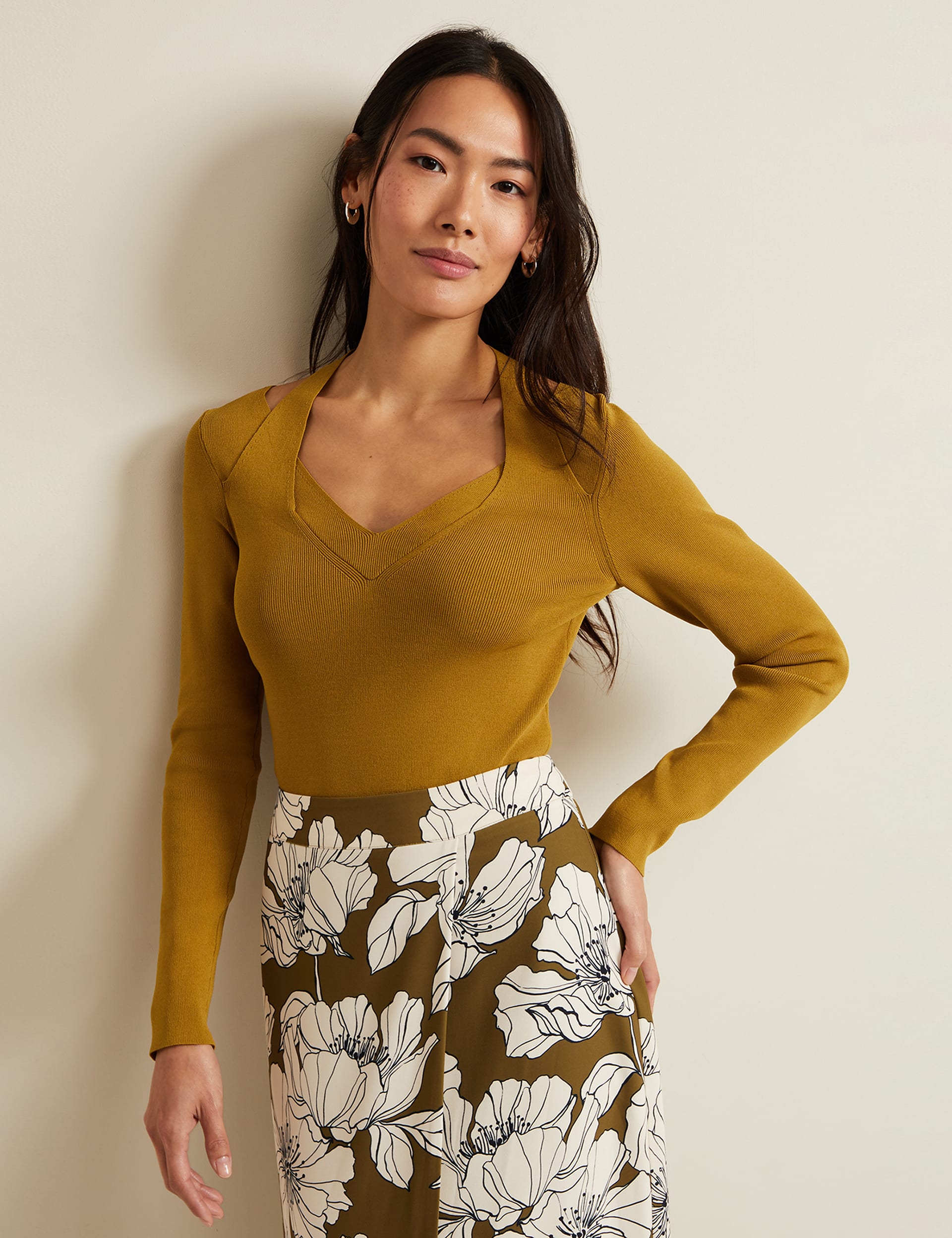 Cut Out Detail Knitted Top | Phase Eight | M&S