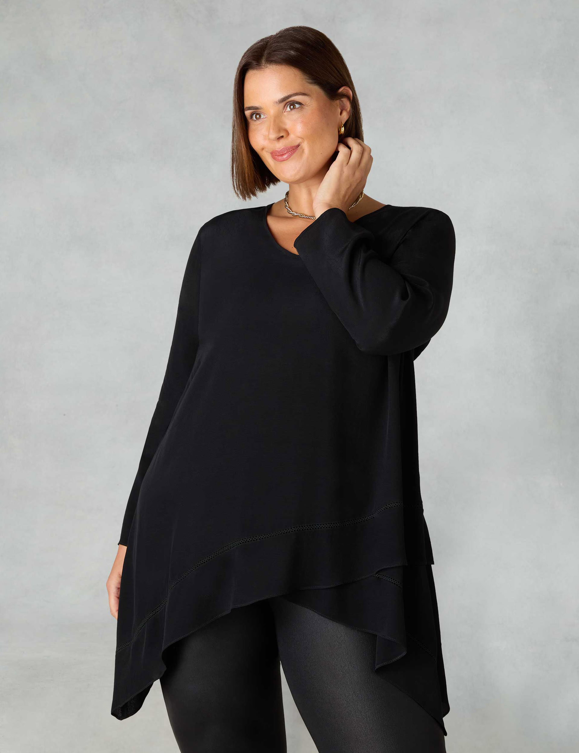 V-Neck Relaxed Tunic | Live Unlimited London | M&S