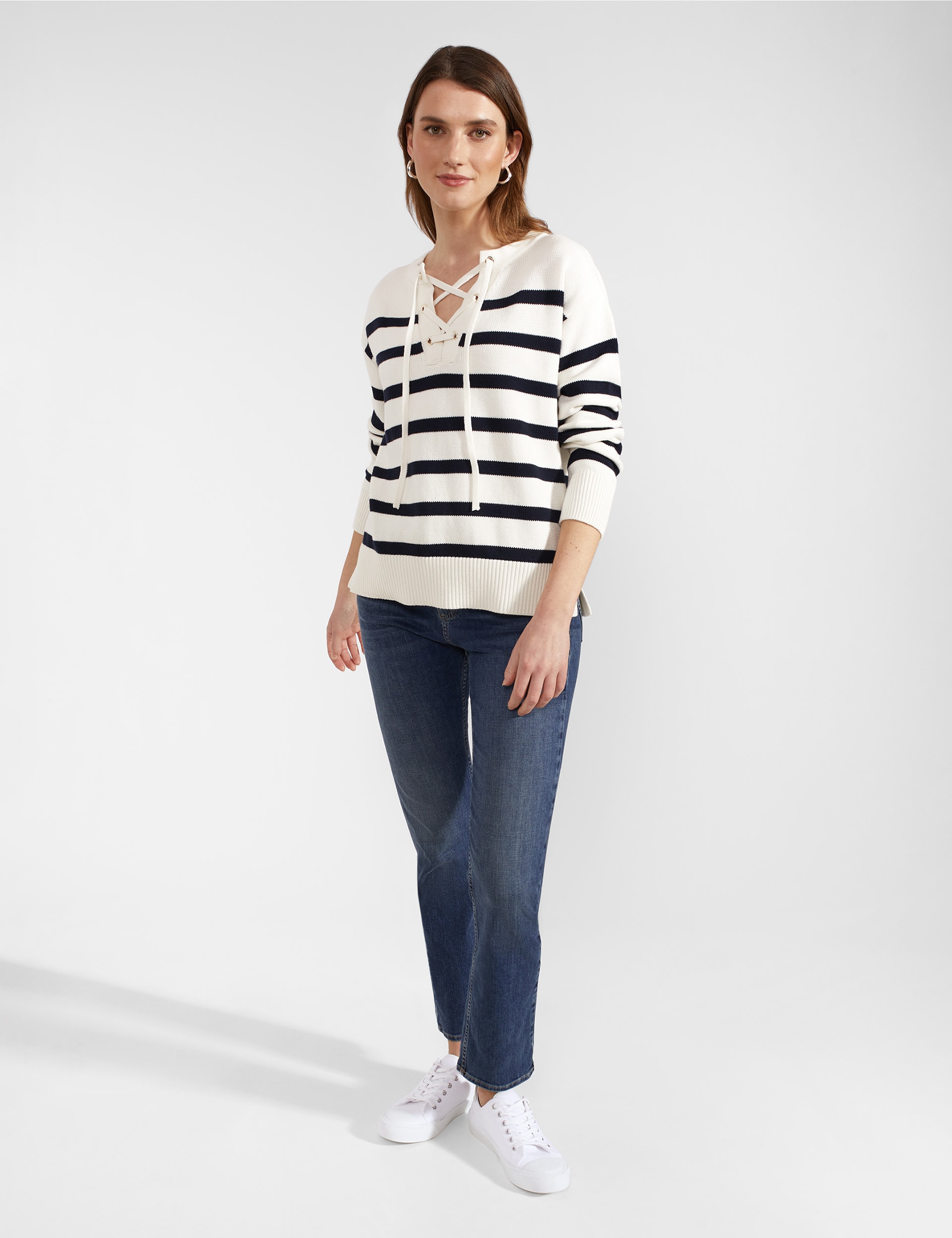 Pure Cotton Tie Neck Jumper | HOBBS | M&S