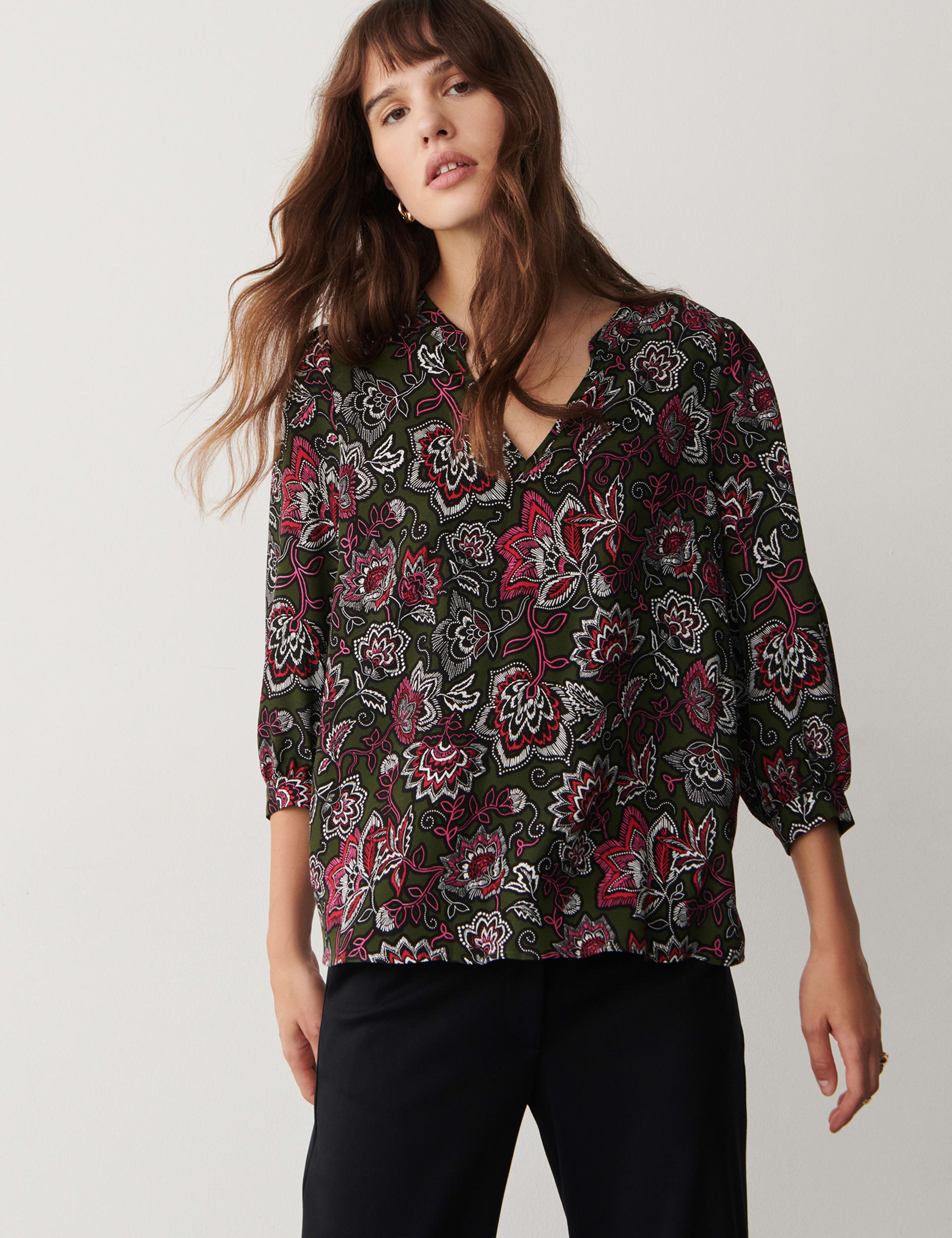 Floral V-Neck Top | Finery London | M&S