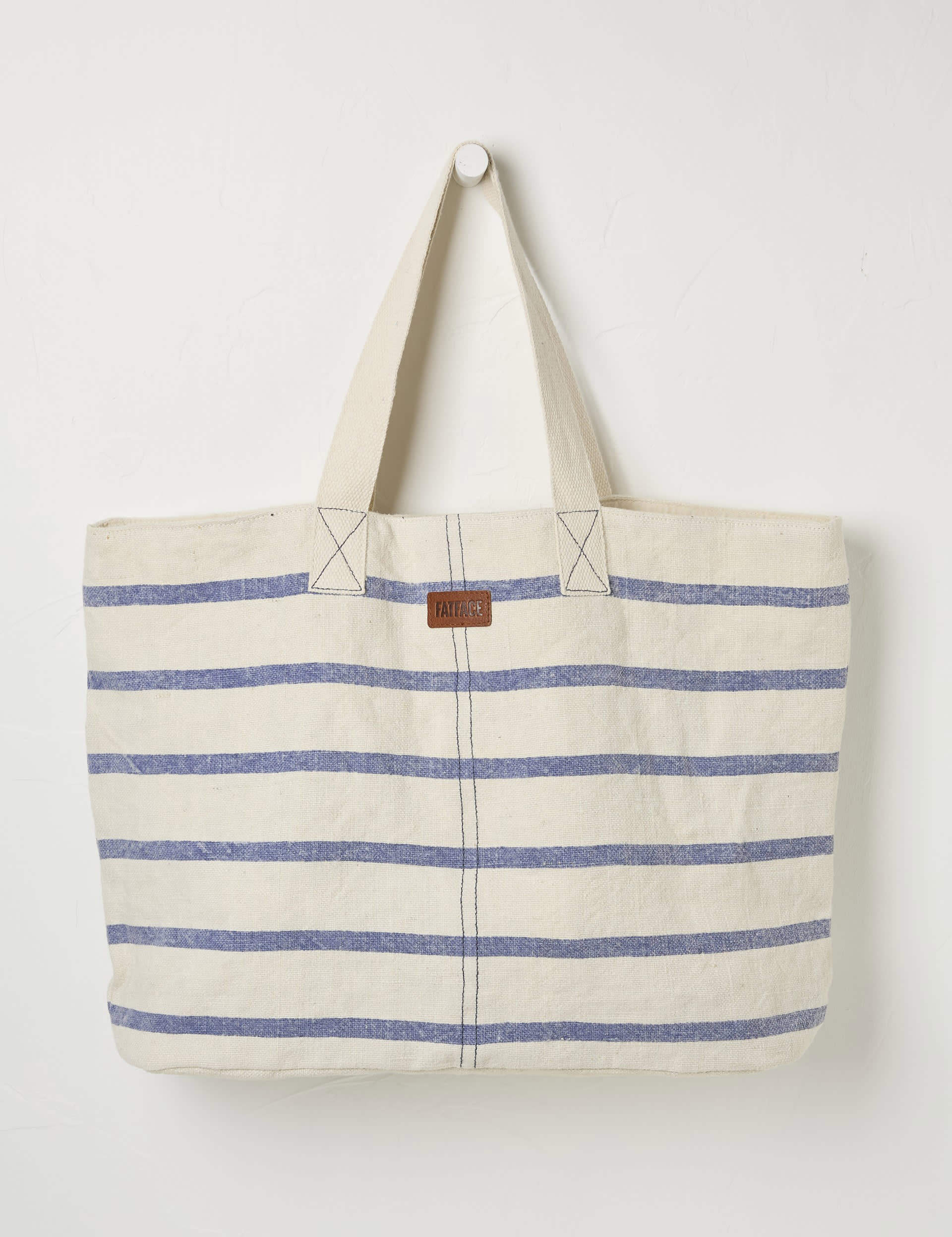 Jute Striped Beach Bag | FatFace | M&S