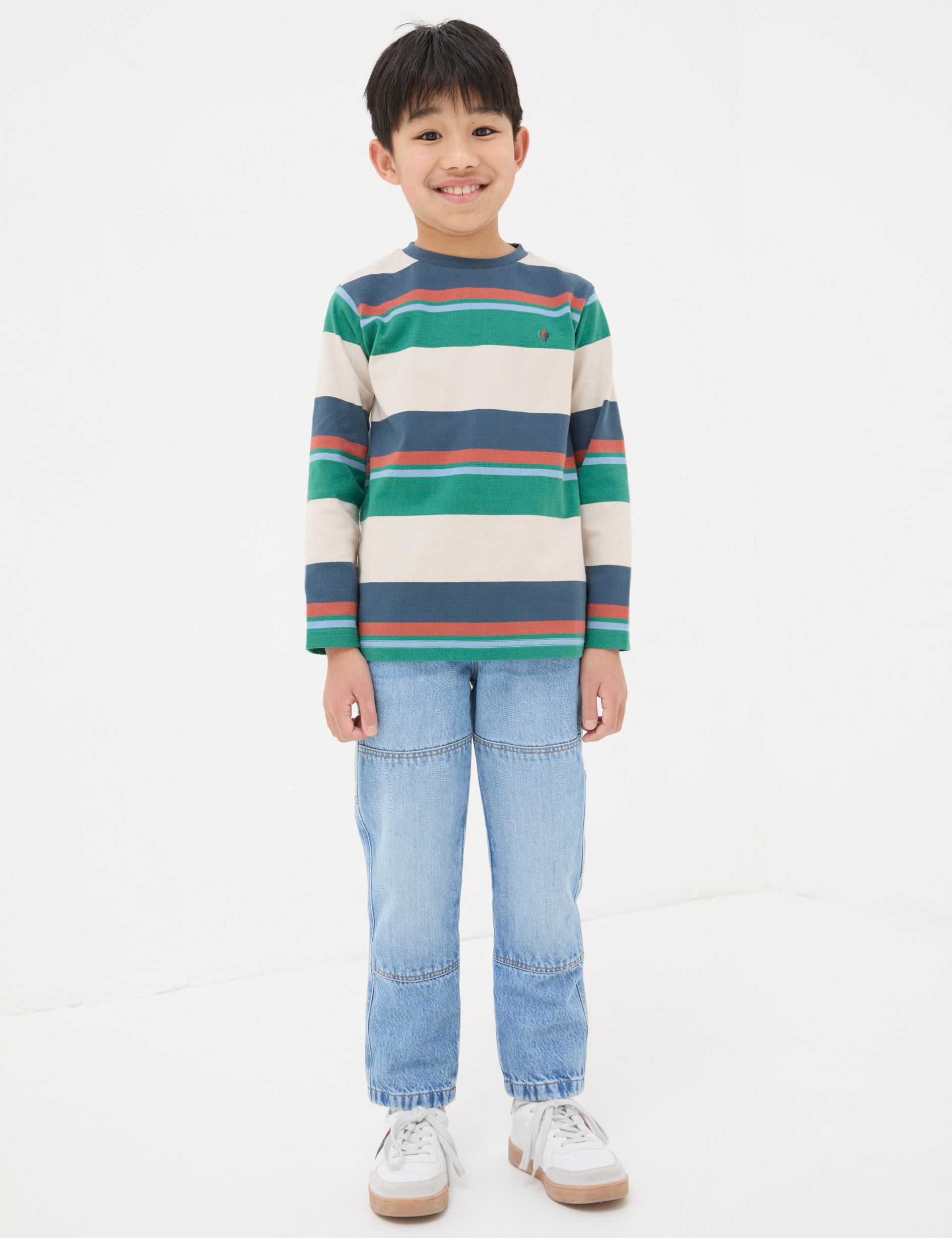 Pure Cotton Striped T-Shirt (3-13 Yrs) | FatFace | M&S