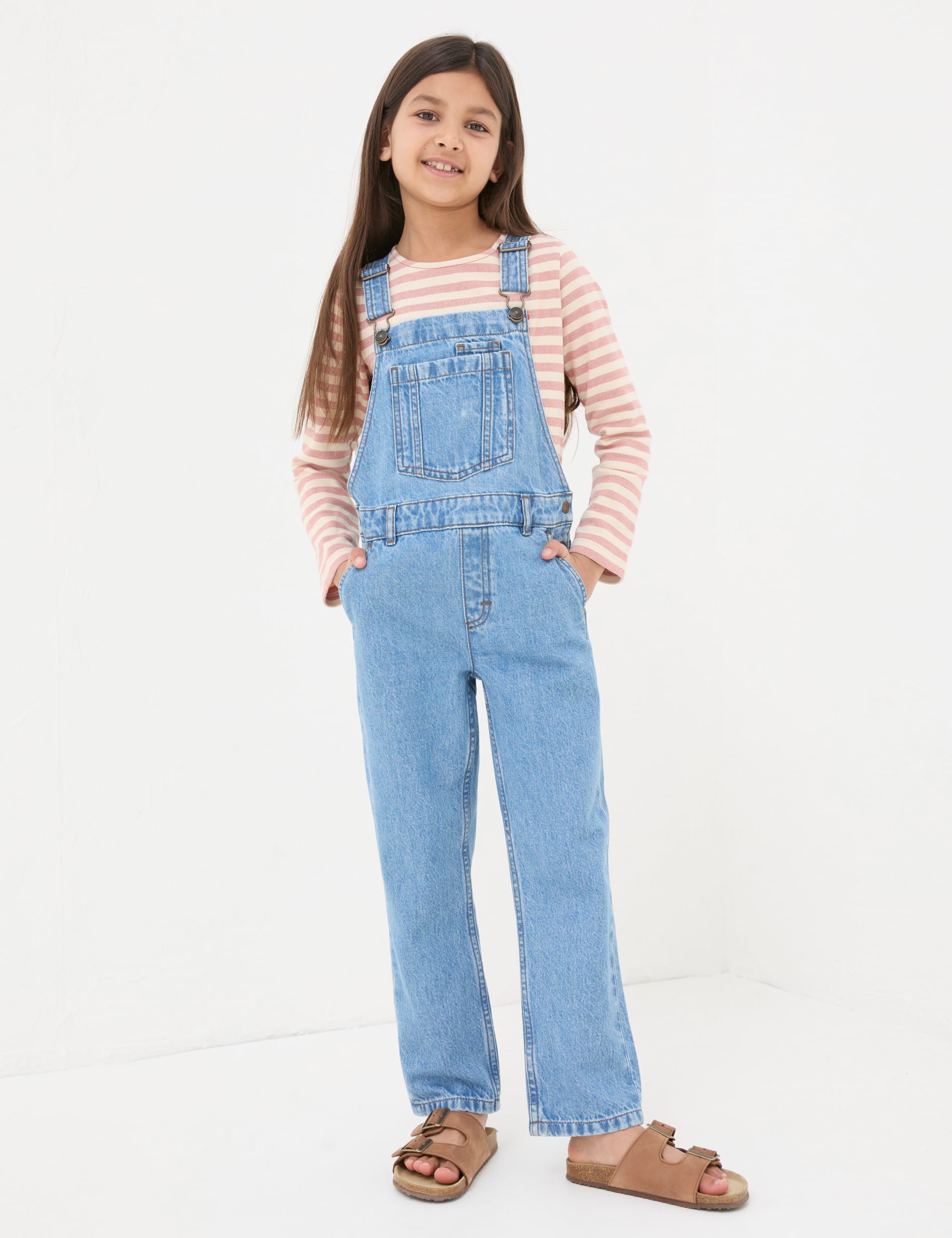 Denim Dungarees (3-13 Yrs) | FatFace | M&S