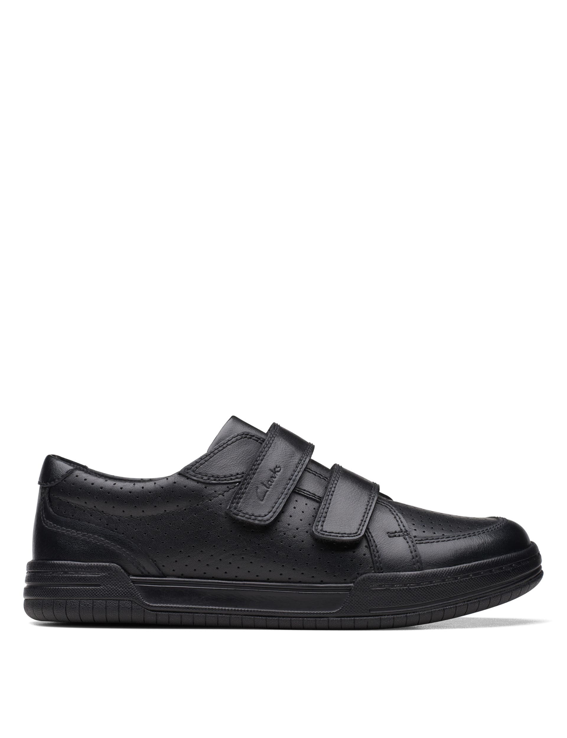 Kids' Leather Riptape School Shoes | Clarks | M&S