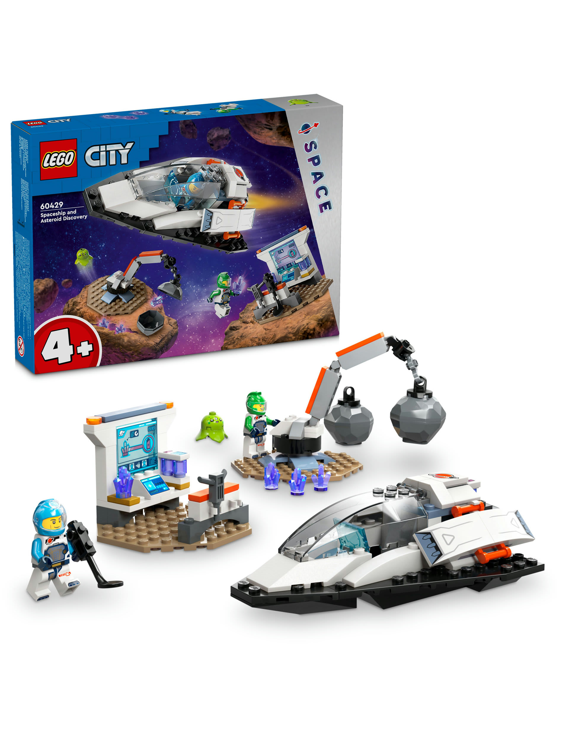 LEGO City Spaceship and Asteroid Discovery Set 60429 (4+ Yrs) | Lego | M&S