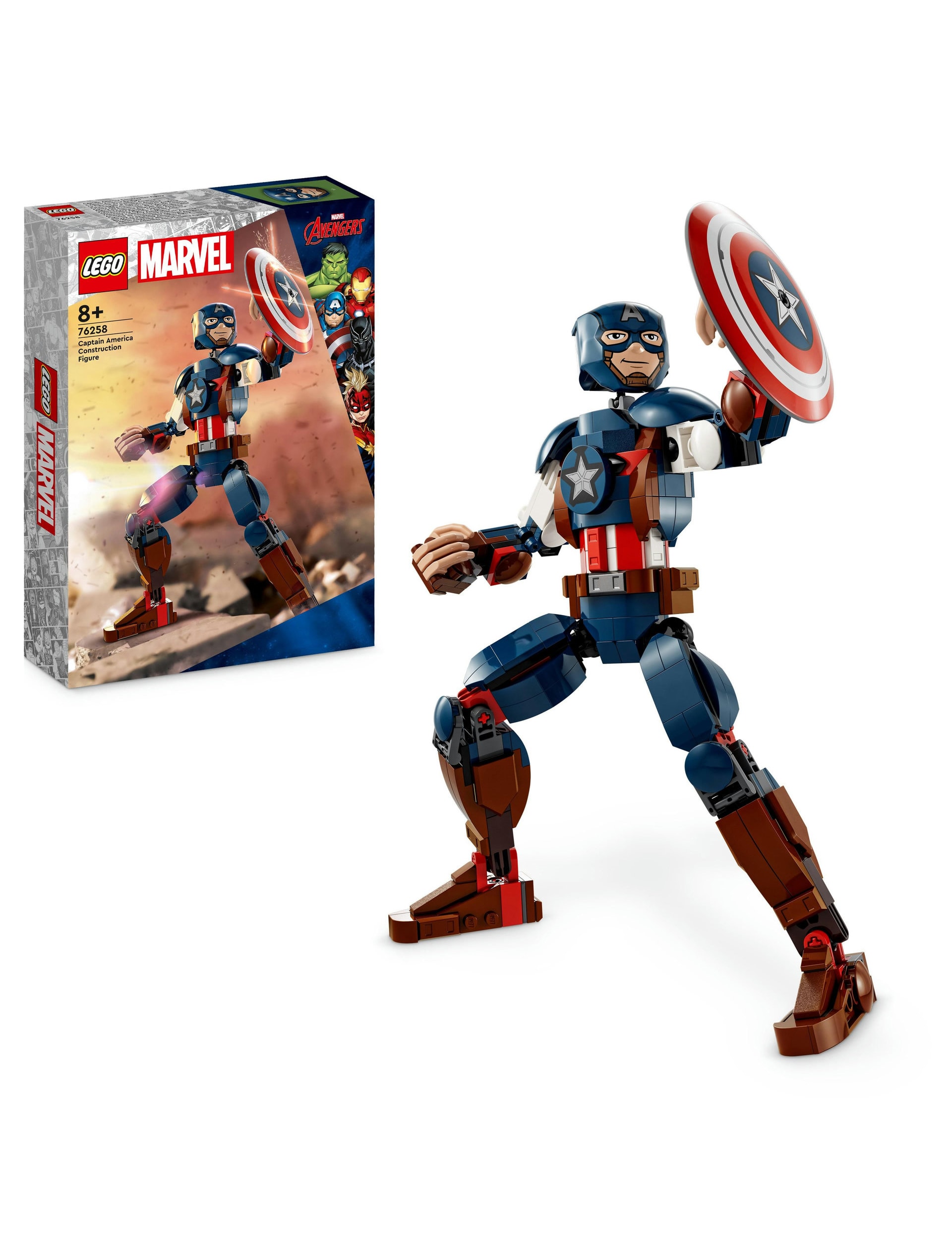 LEGO Marvel Captain America Construction Figure 76258 (8+ Yrs) | Lego | M&S