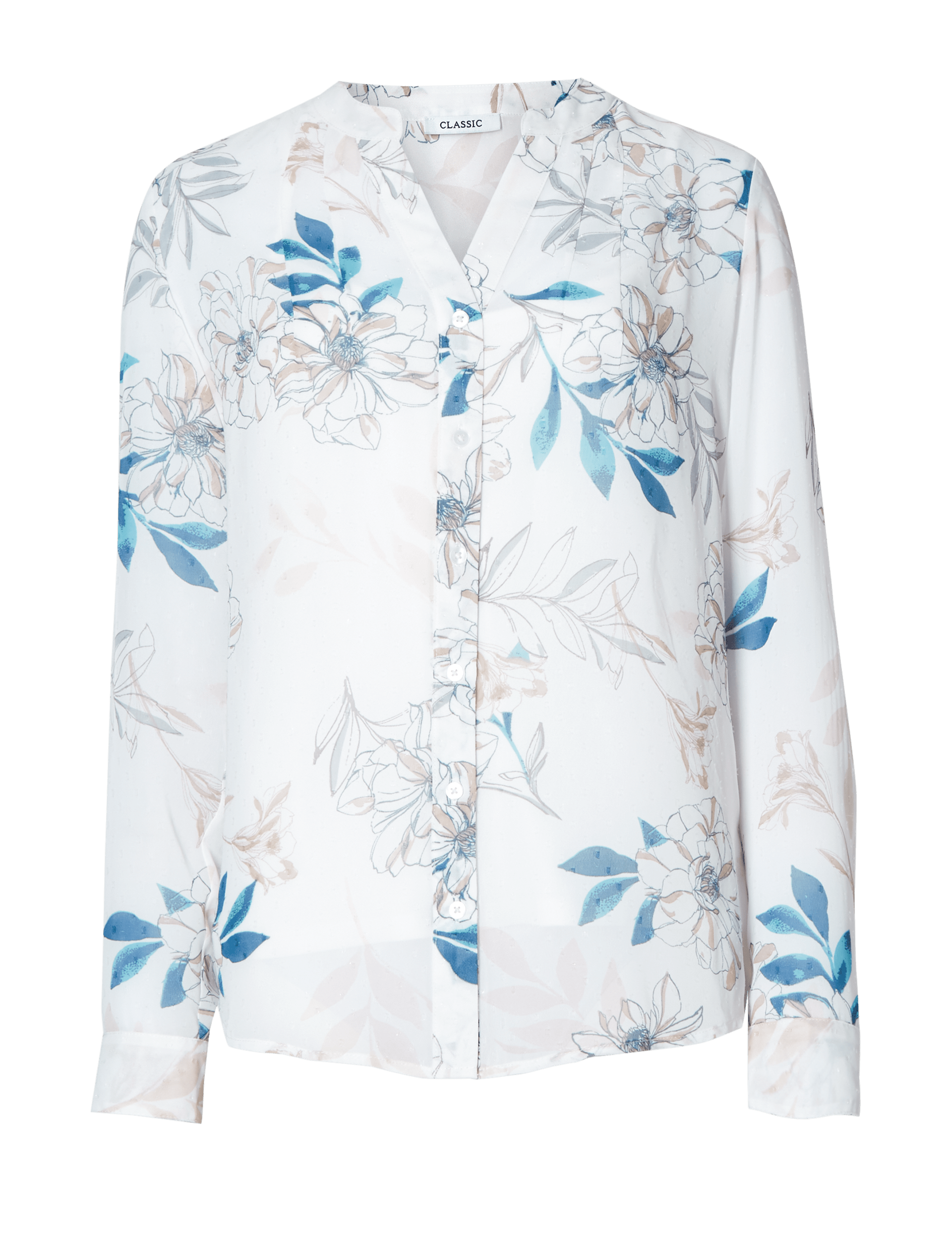 Long Sleeve Floral Print Blouse Image 2 of 5