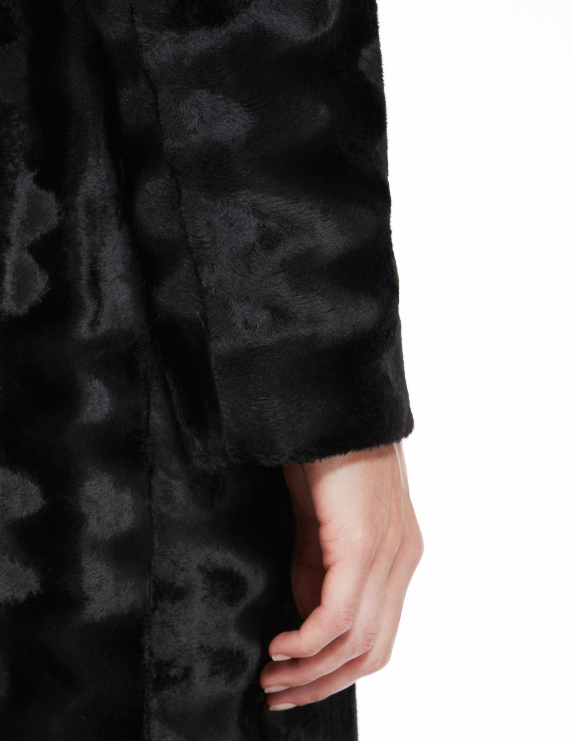 Faux pony skin coat hot sale