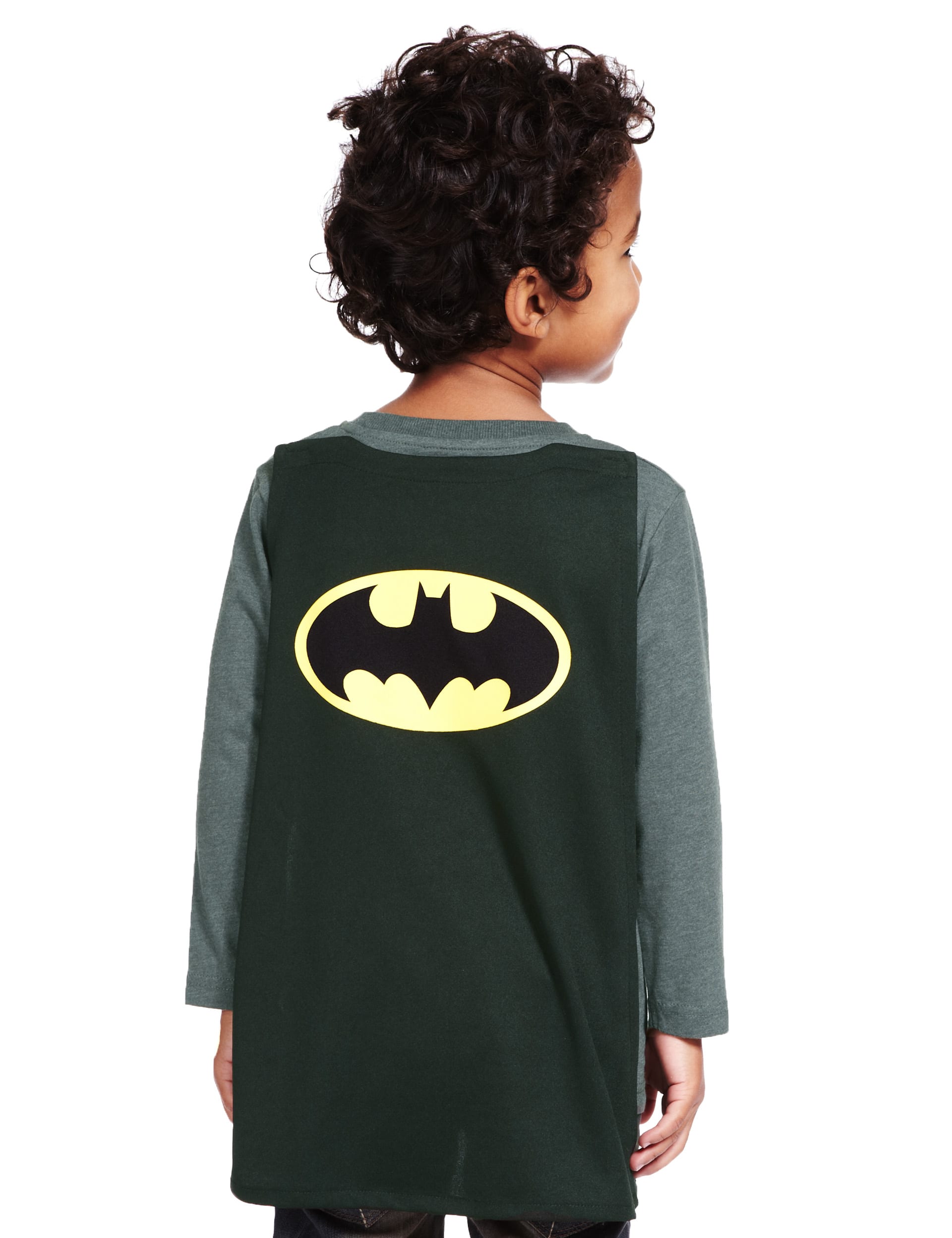 Batman T Shirt with Detachable Cape M S