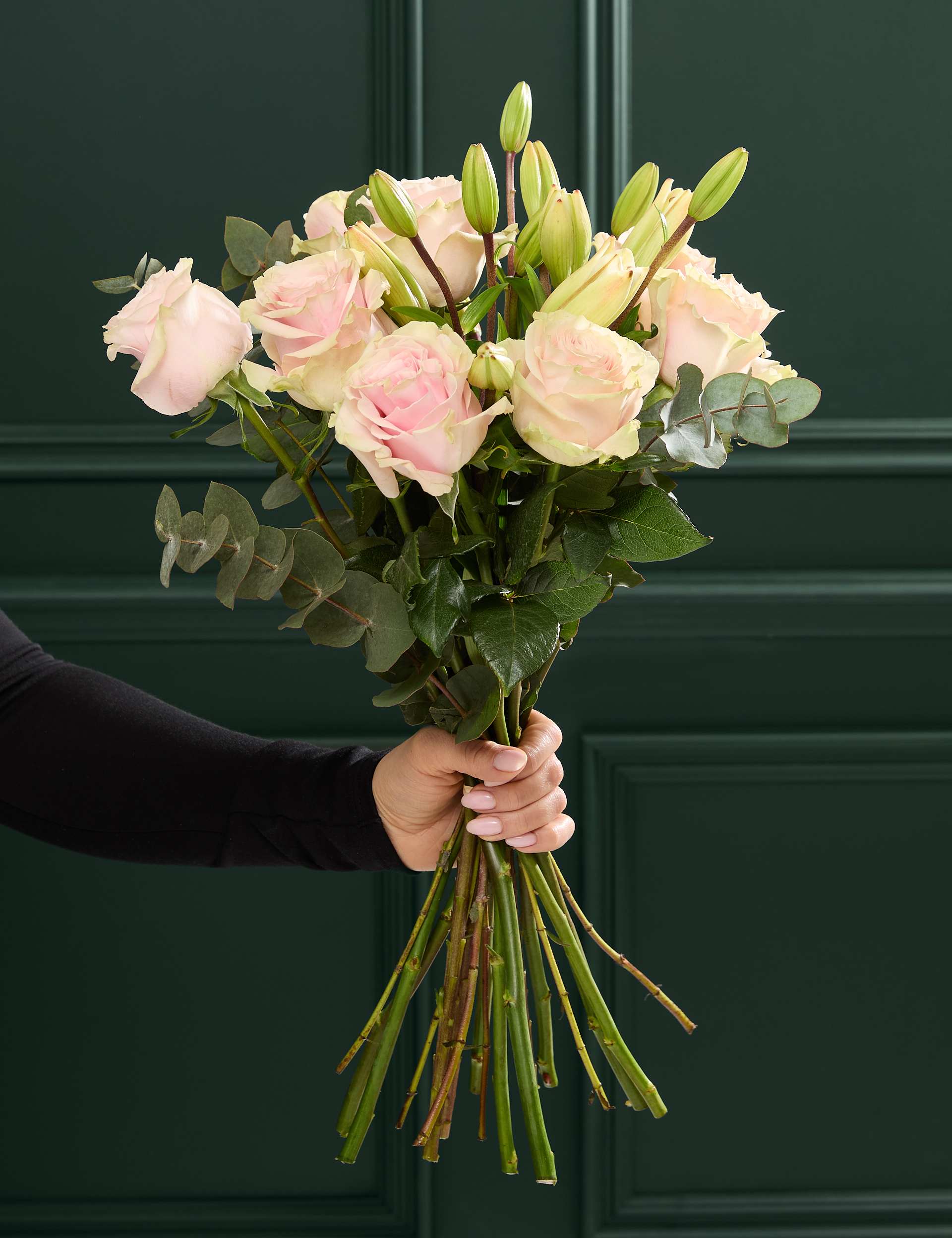 Mother s Day Pastel Pink Rose Lily Bouquet Flower Market M S