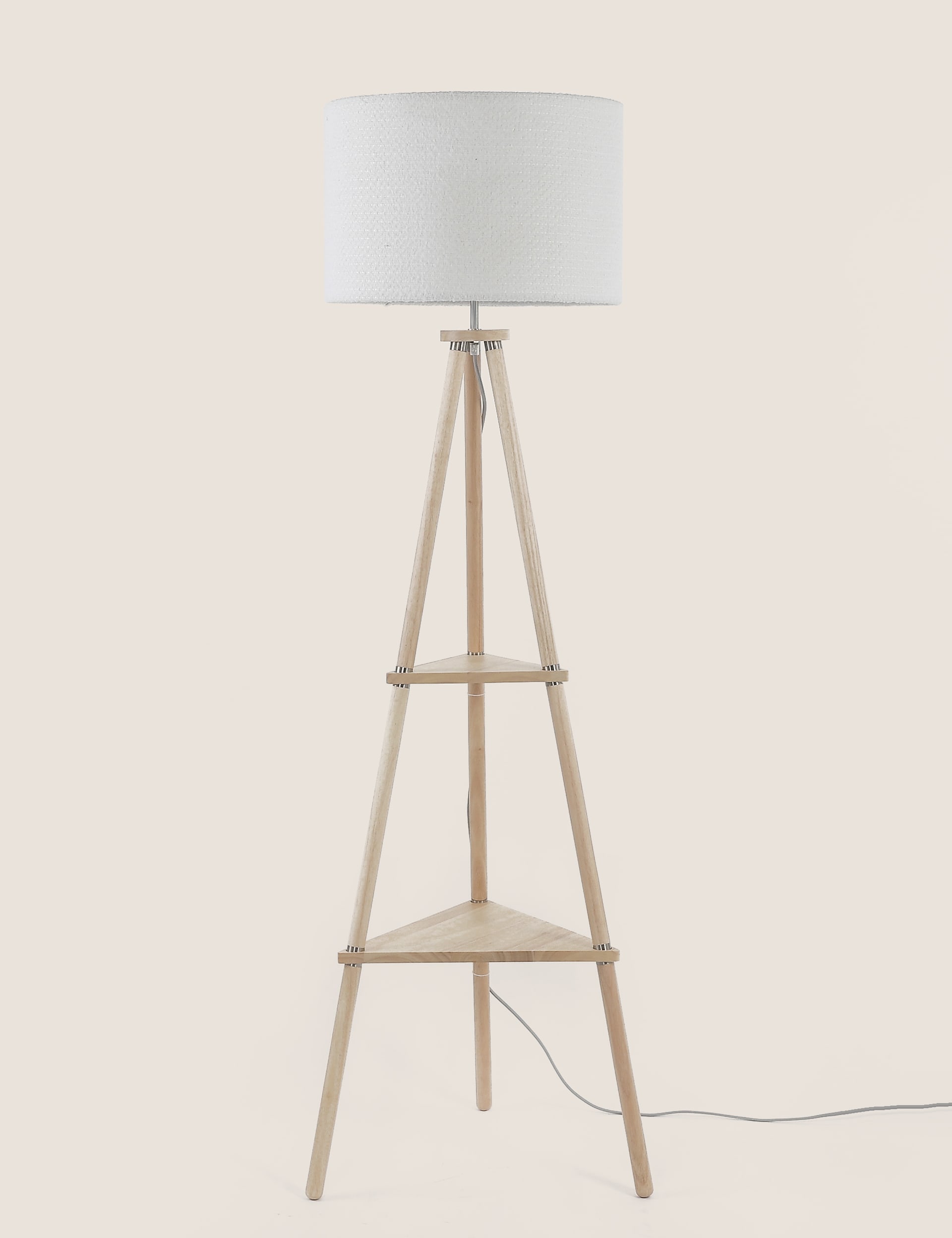 Wooden Tripod Floor Lamp | M&S Collection | M&S