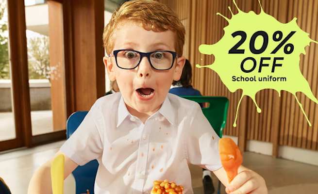 20% off school uniform