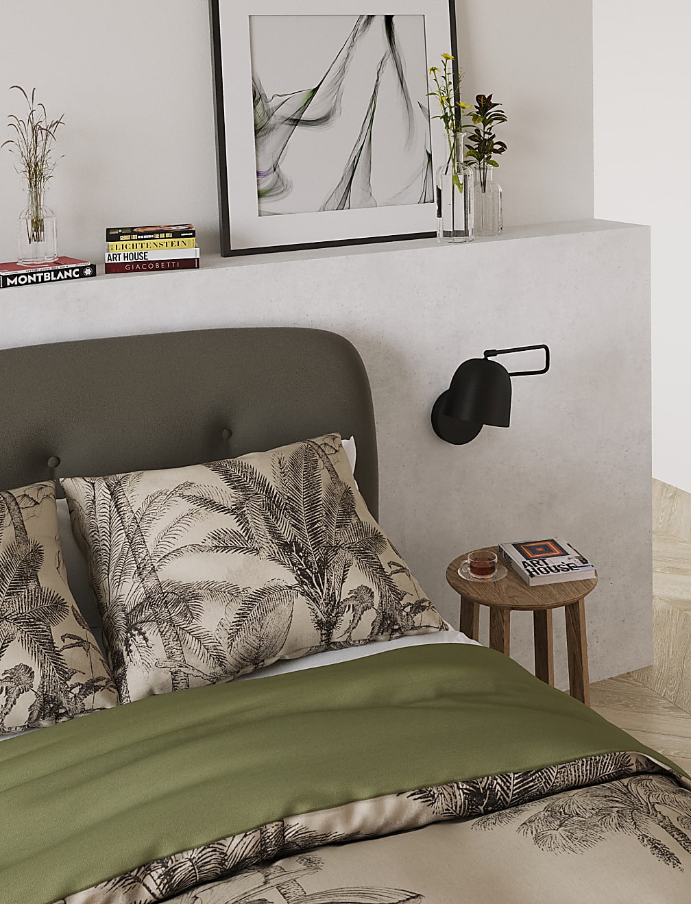 Pure Cotton Palm Jacquard Bedding Set