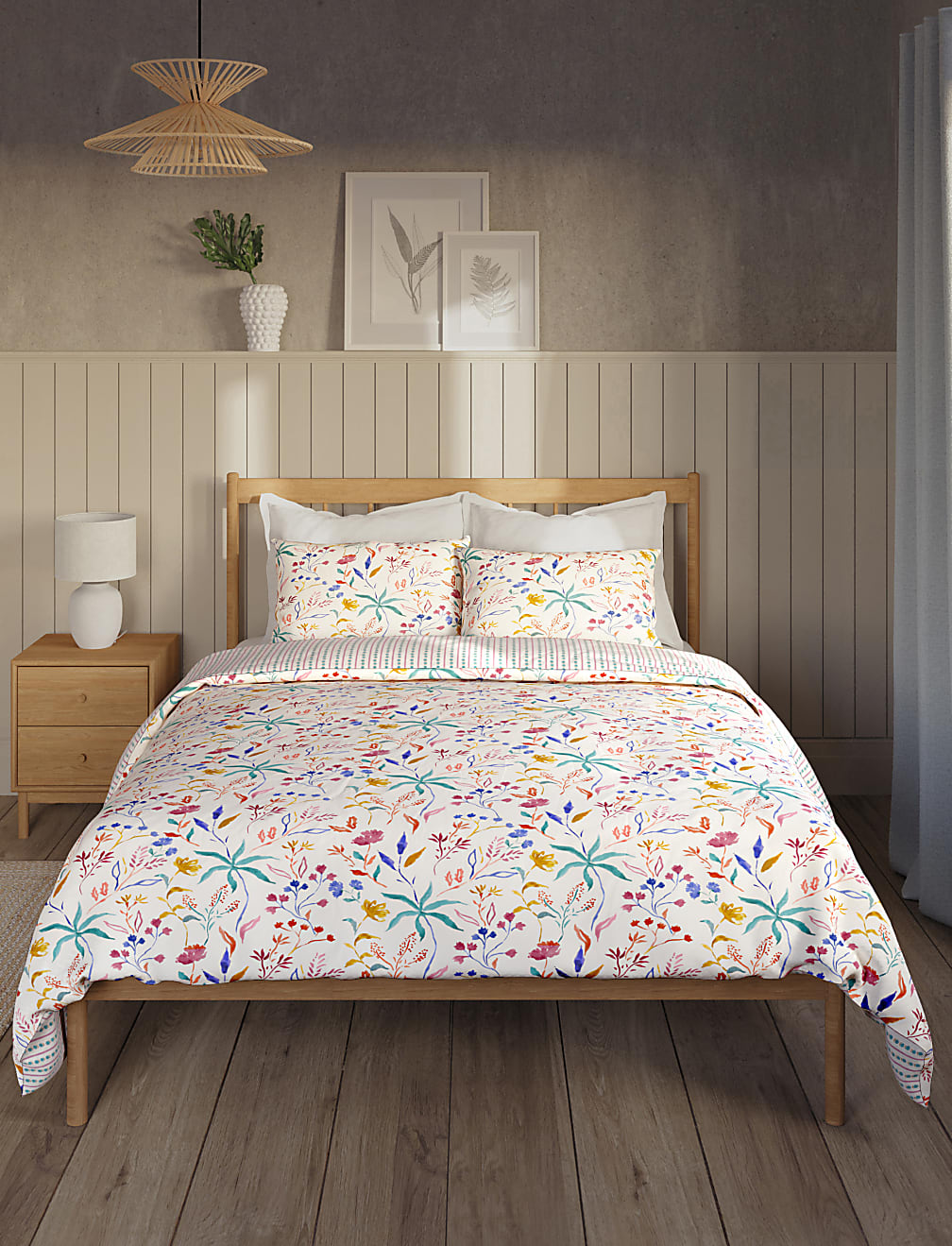 Pure Cotton Floral Bedding Set
