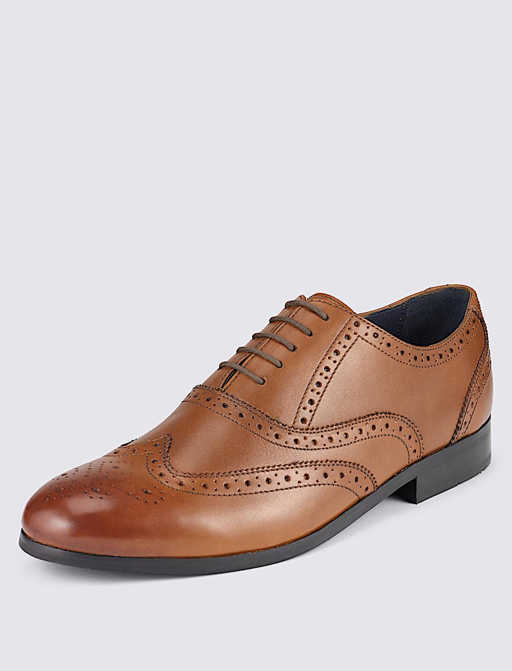 Leather Oxford Brogue Shoes