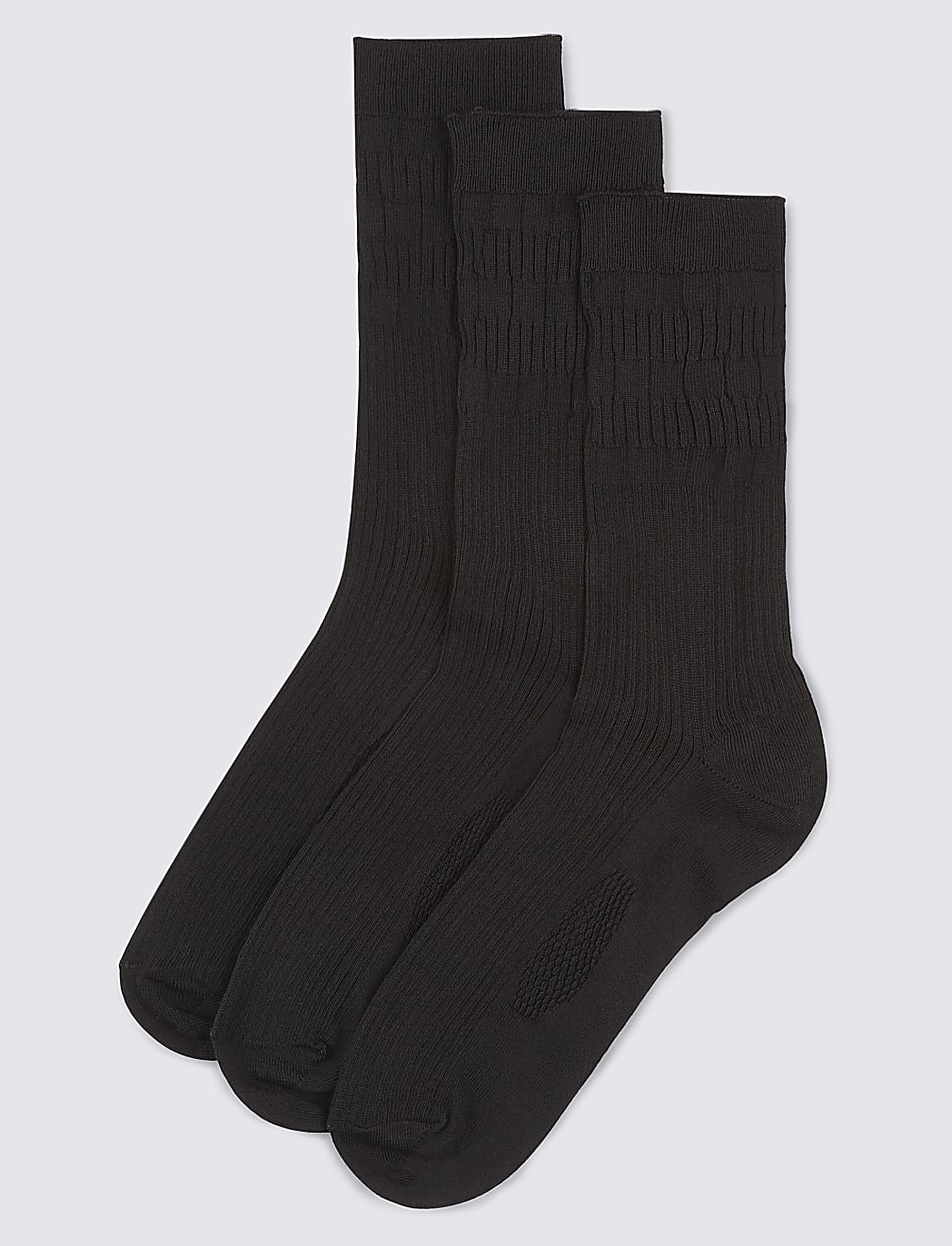 3 Pack Cool & Freshfeet&trade; Gentle Grip Socks