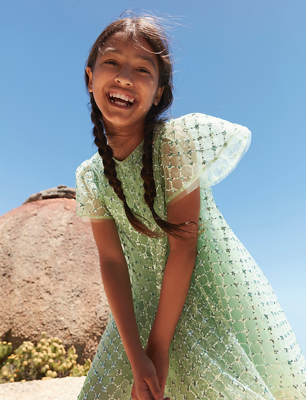 Mesh Sequin Dress (2-7 Yrs)