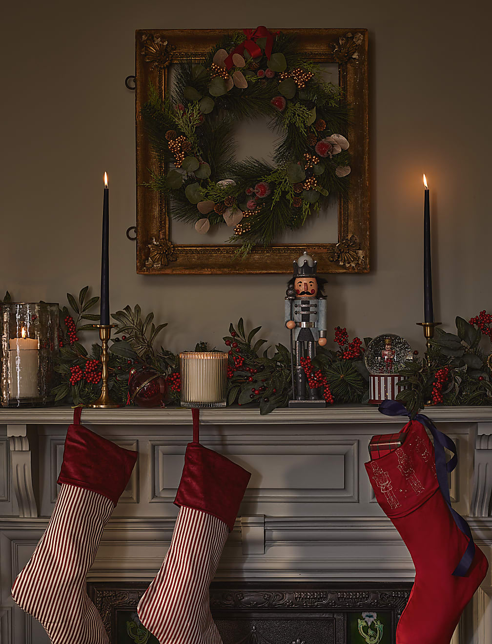 Red Velvet Nutcracker Stocking