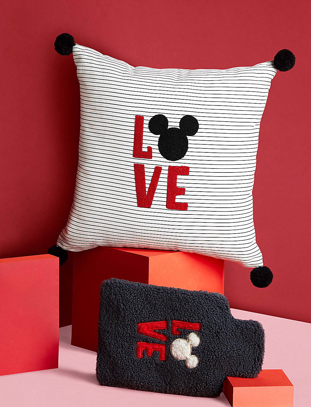 Mickey Mouse™ Embroidered Cushion