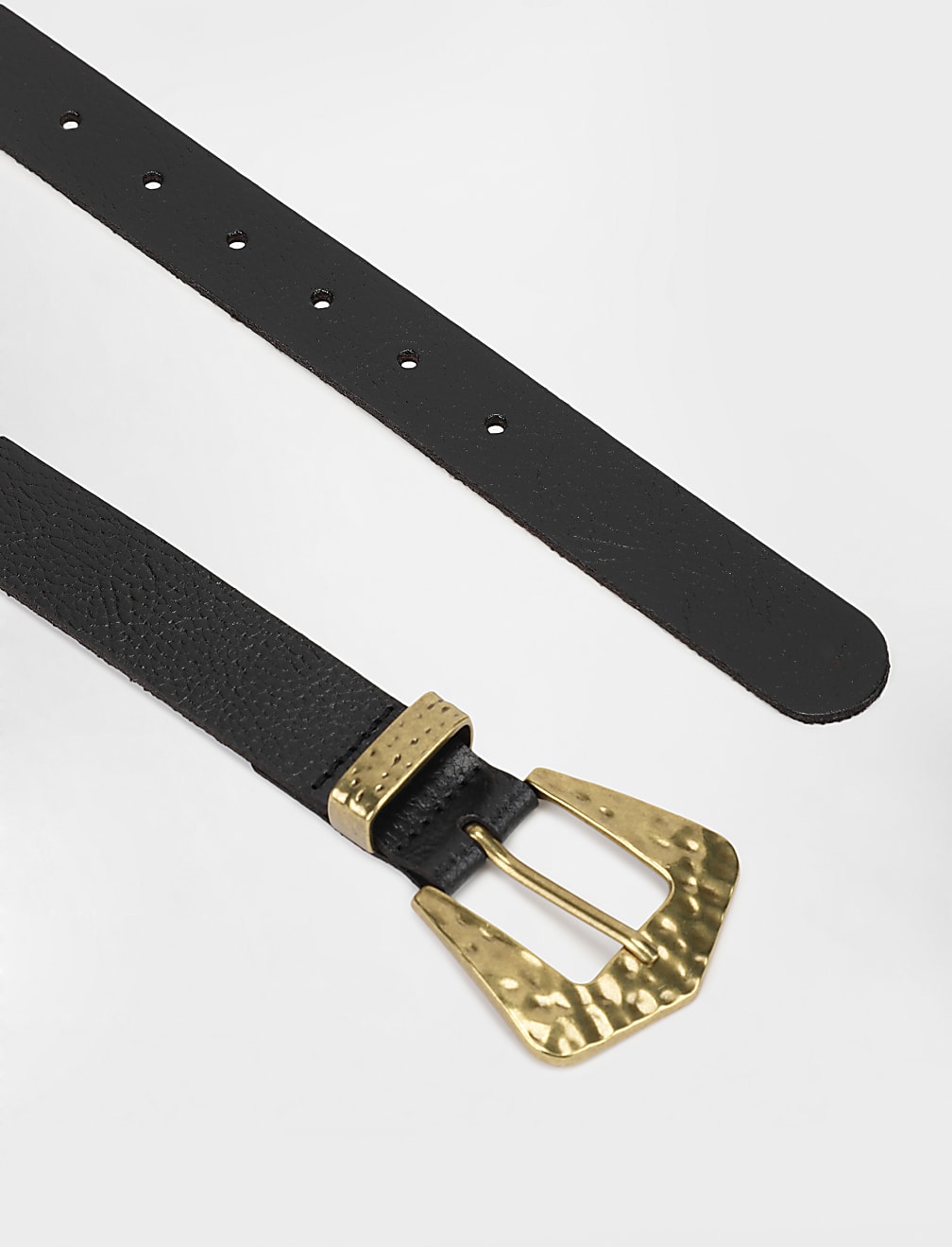 Textured Leather Belt