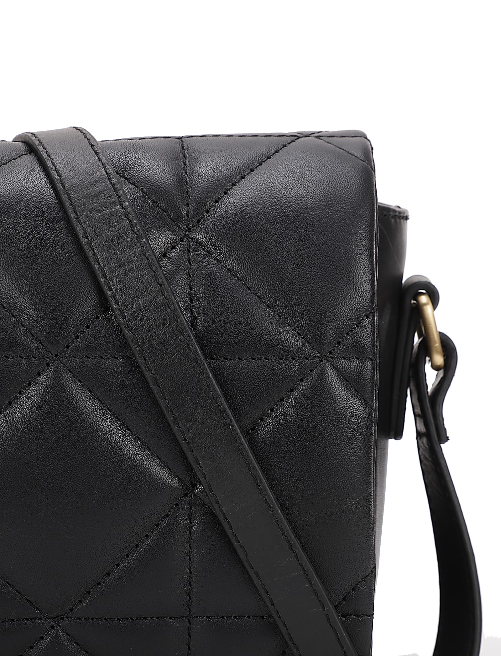 Pure Leather Quilted Sling Bag