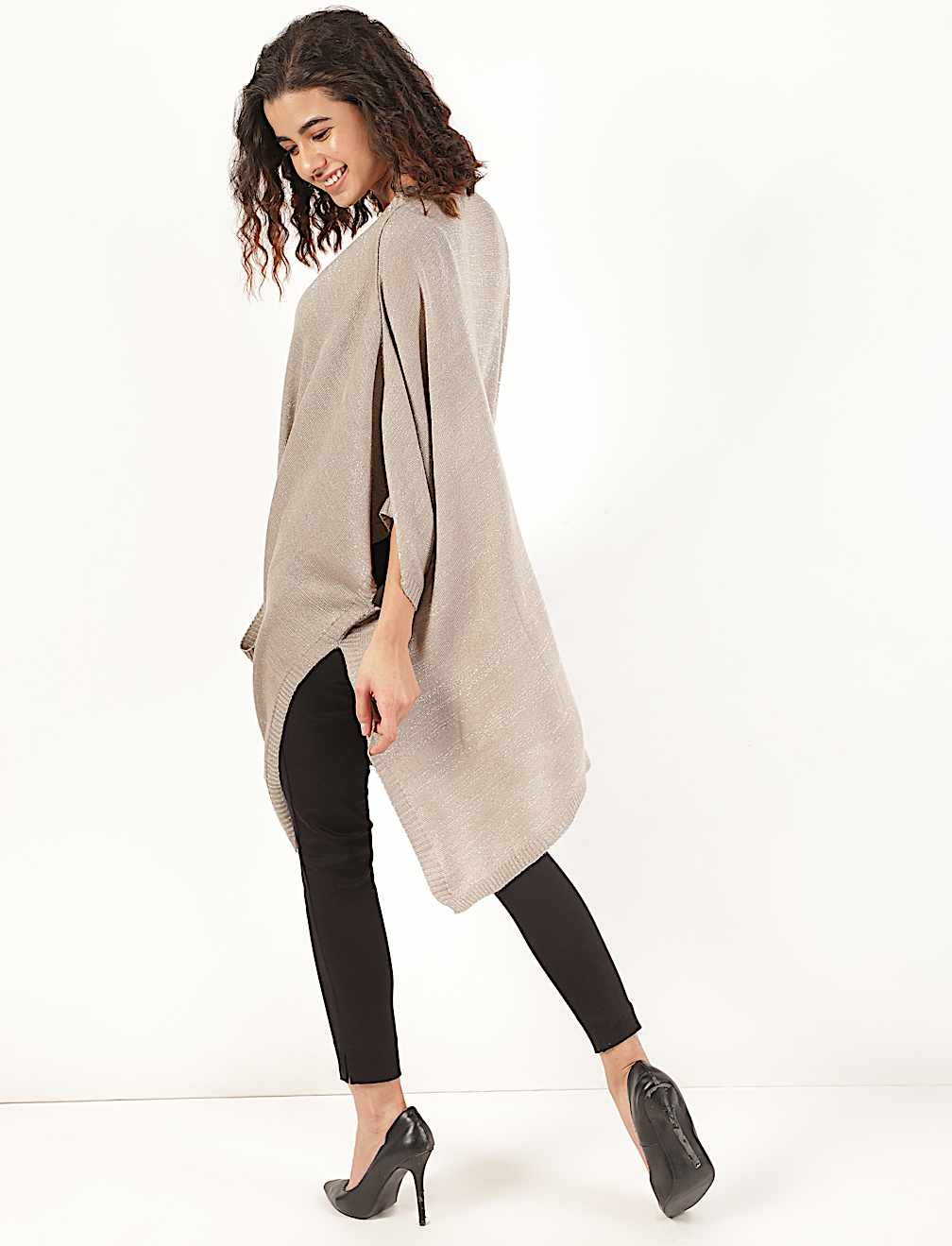 Loose Fit Open Front Wrap
