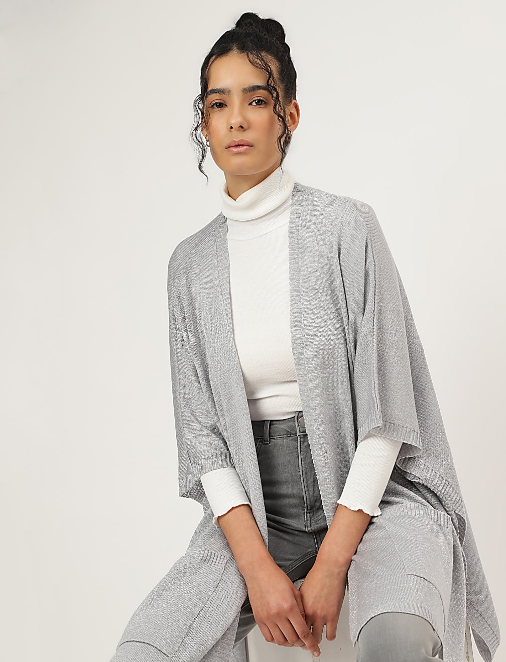 Loose Fit Open Front Wrap