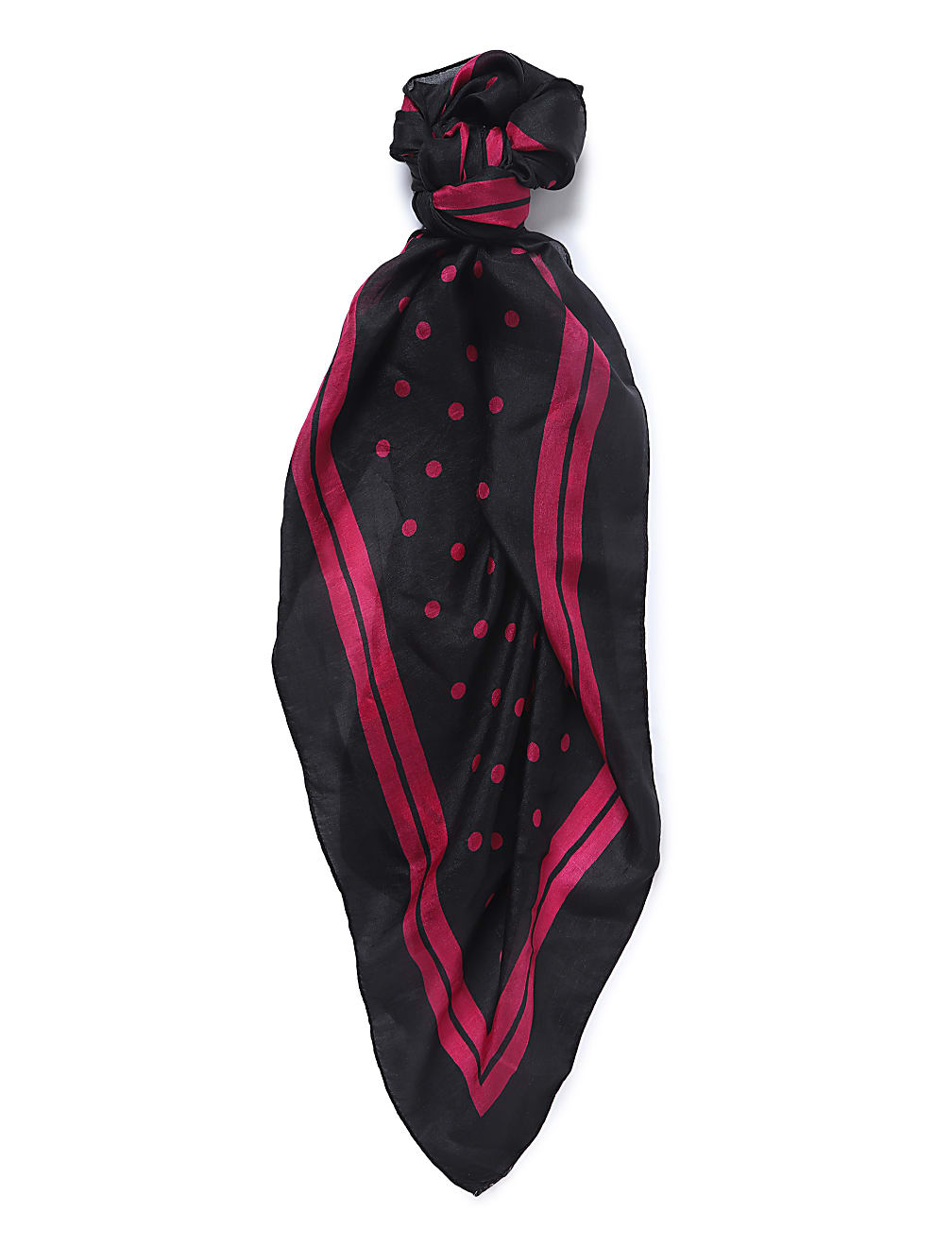 Pure Silk Polka Dots Scarf