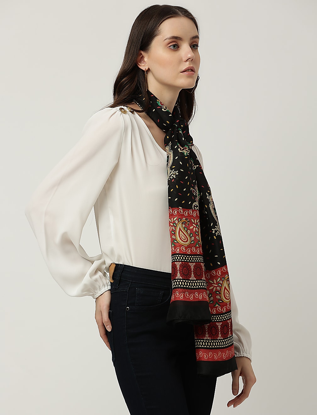 Pure Silk Printed Scarf