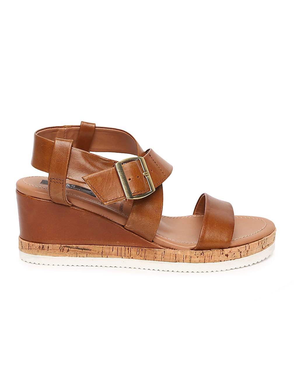 Leather Plain Badges Sandal