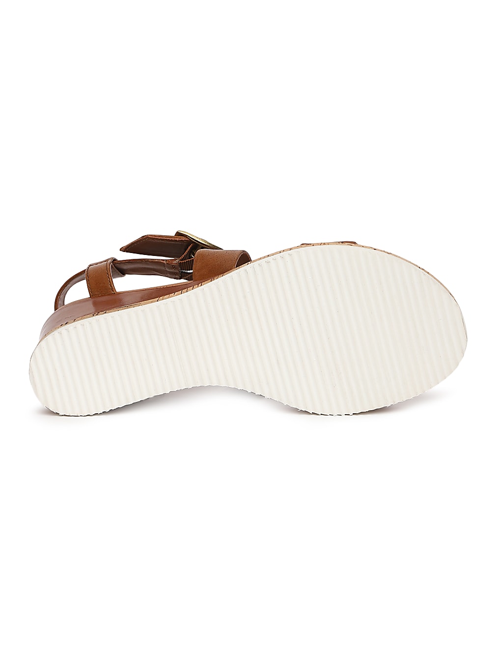 Leather Plain Badges Sandal