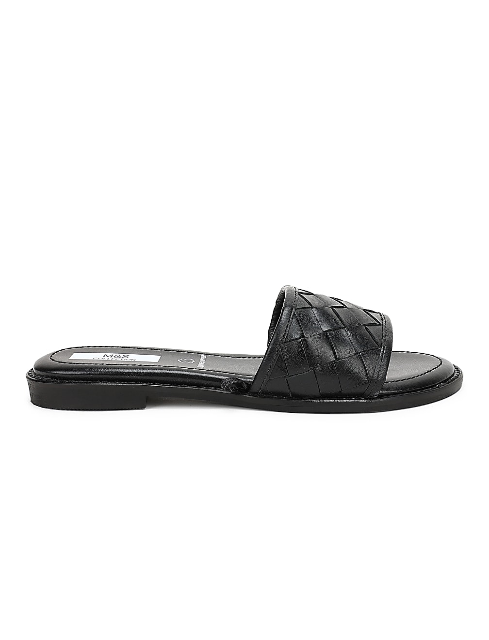Pure Leather Basket Weave Sandals