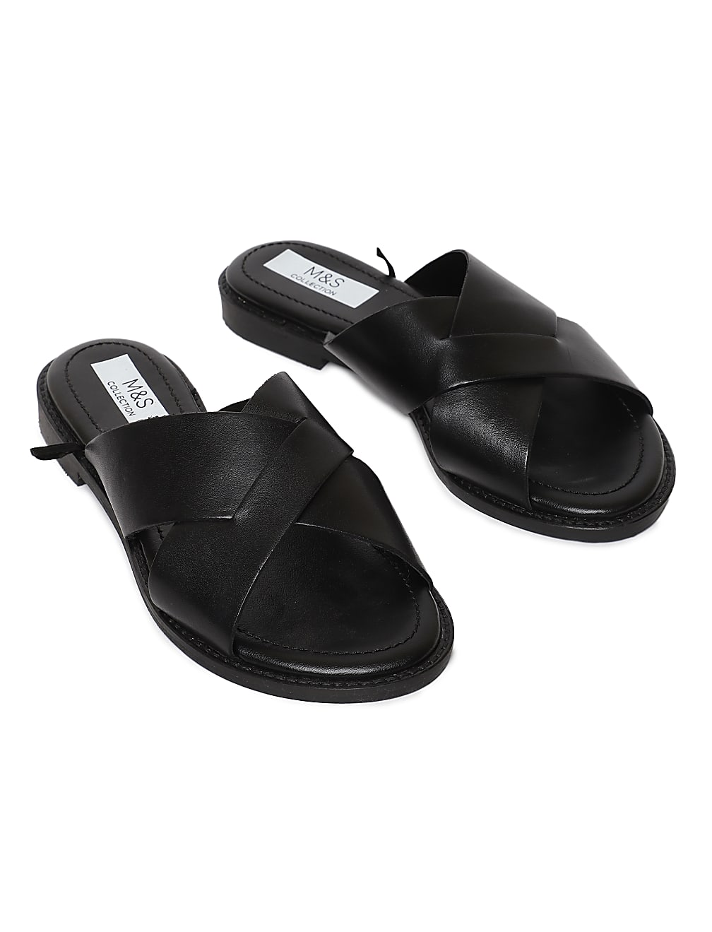 Pure Leather Plain Slippers