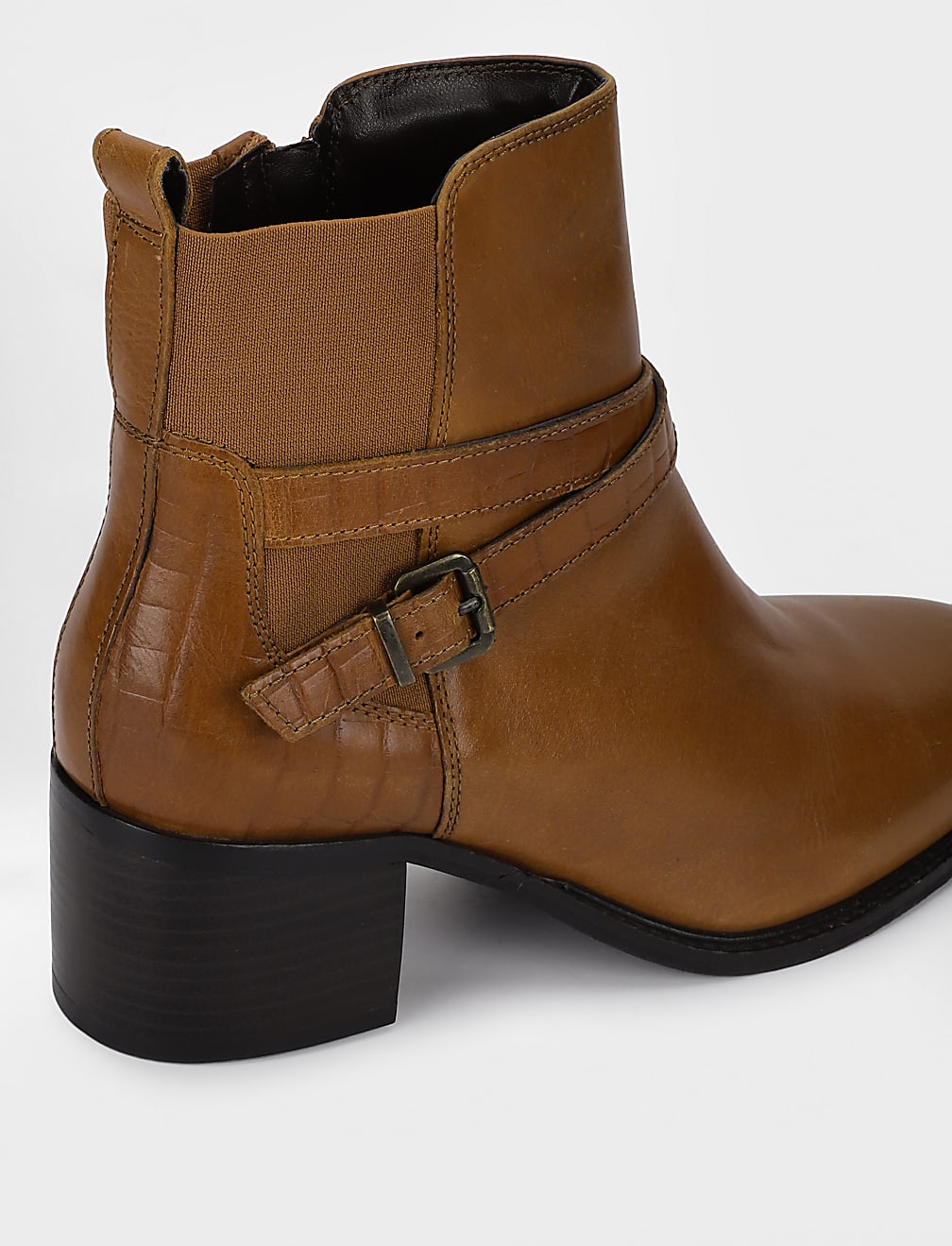 Leather Plain Boots