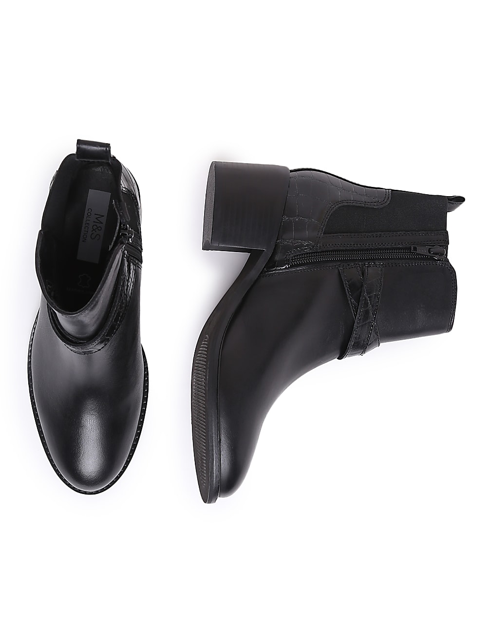 Leather Plain Boots