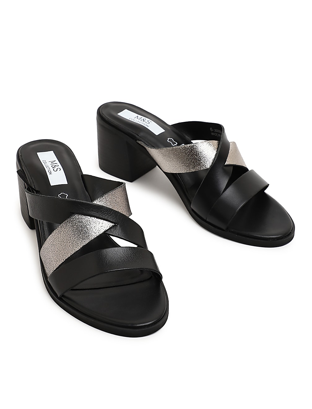 Slip On Standard Fit Heels Sandals