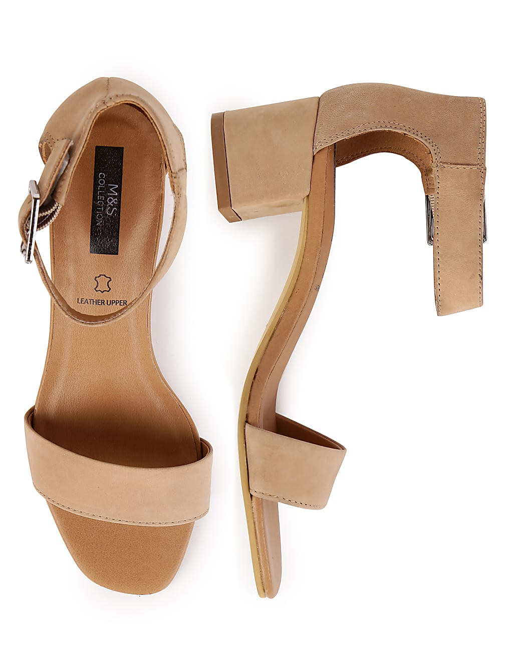 Leather Plain Standard Fit Heels