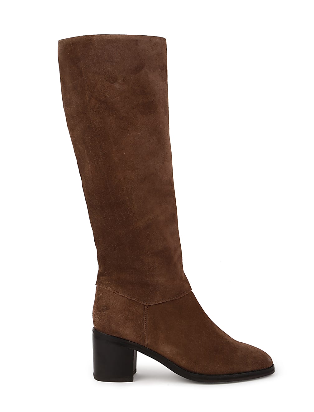 Leather Plain Standard Fit High Boots