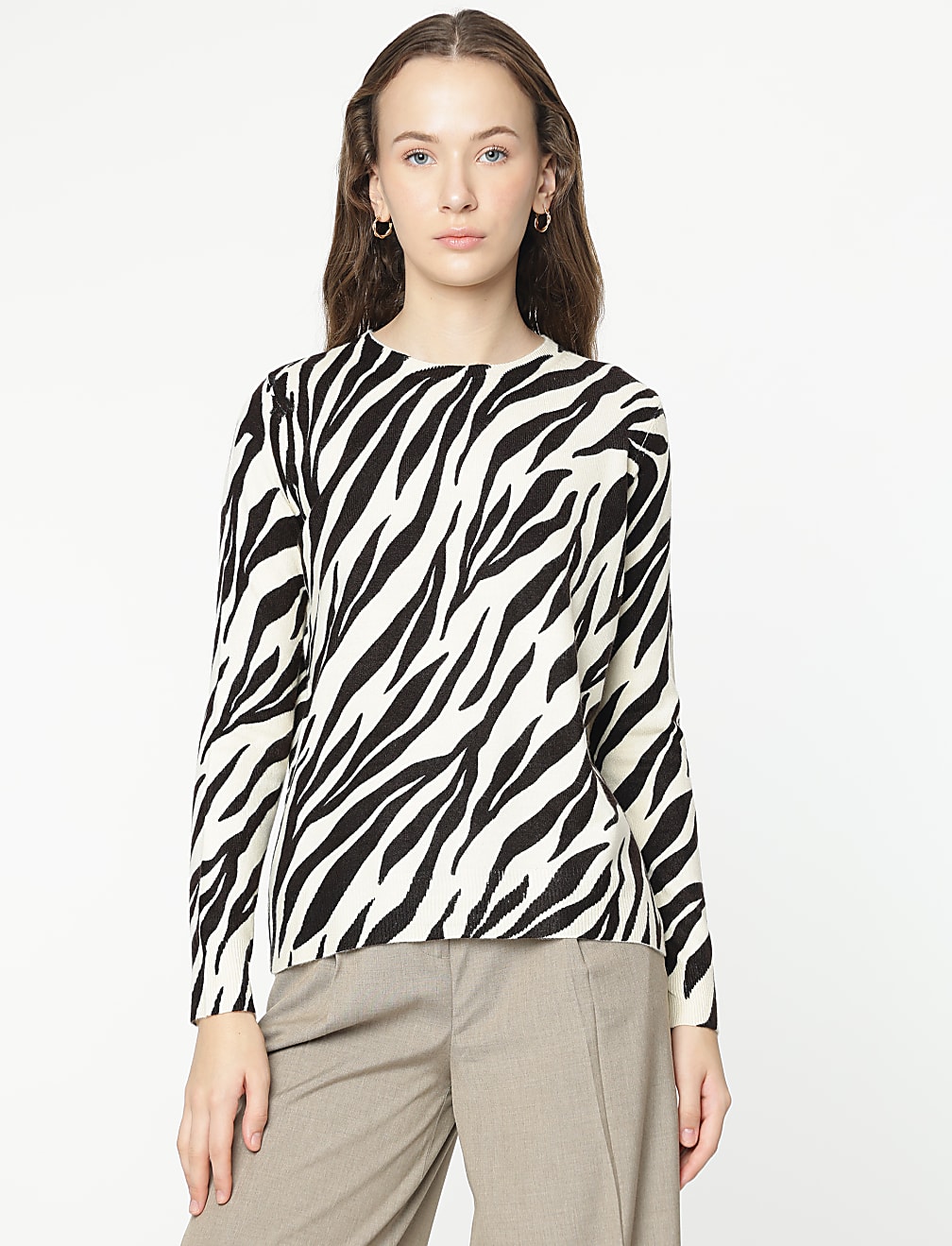 Round Neck Tie Dye Sweater