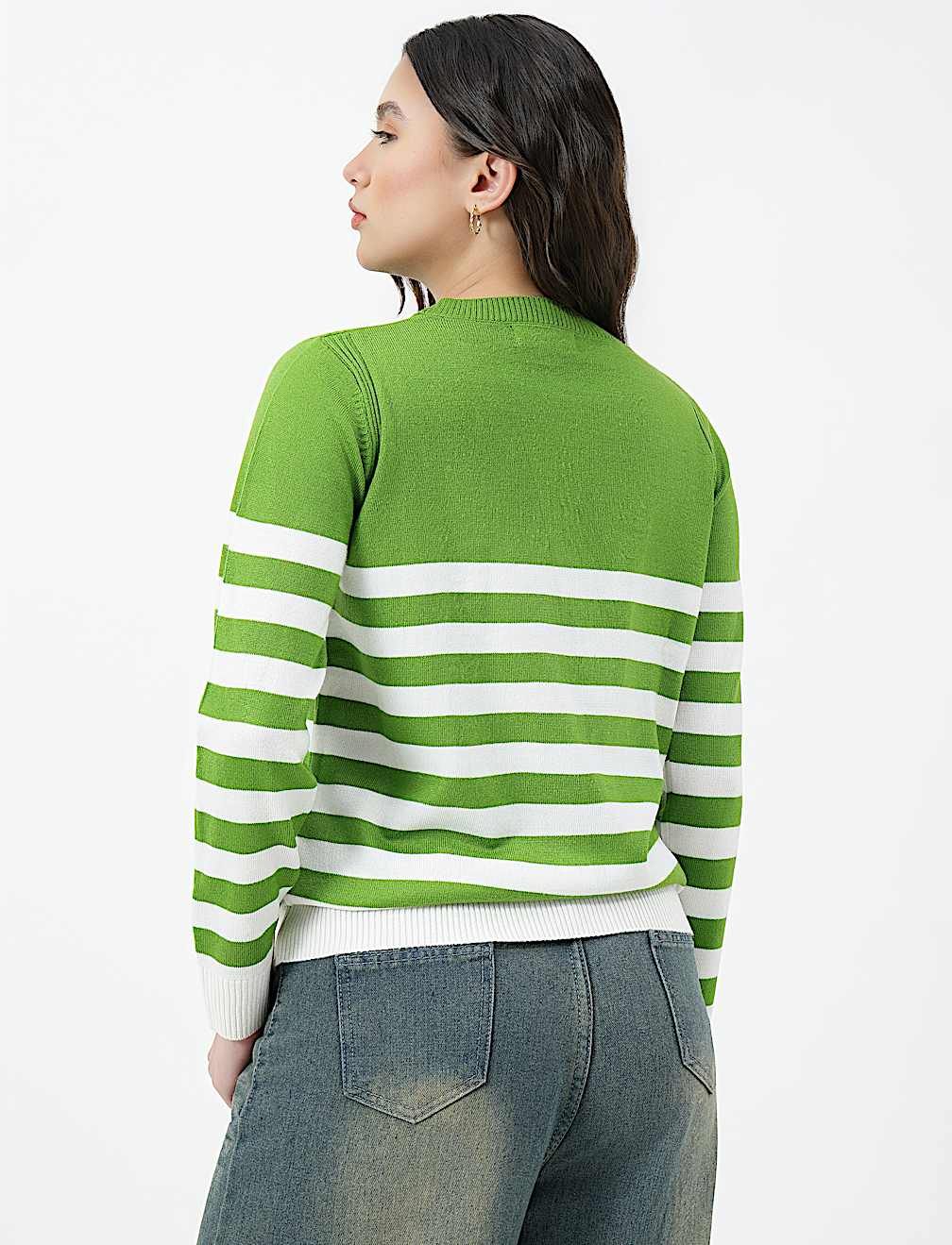 PRINTED OPP CREW NECK JUMPER