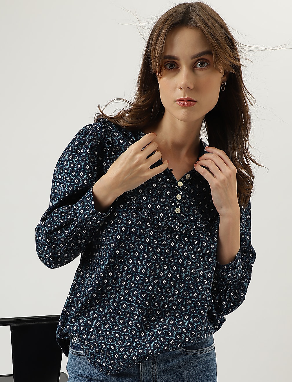 Printed Regular Fit Blouse